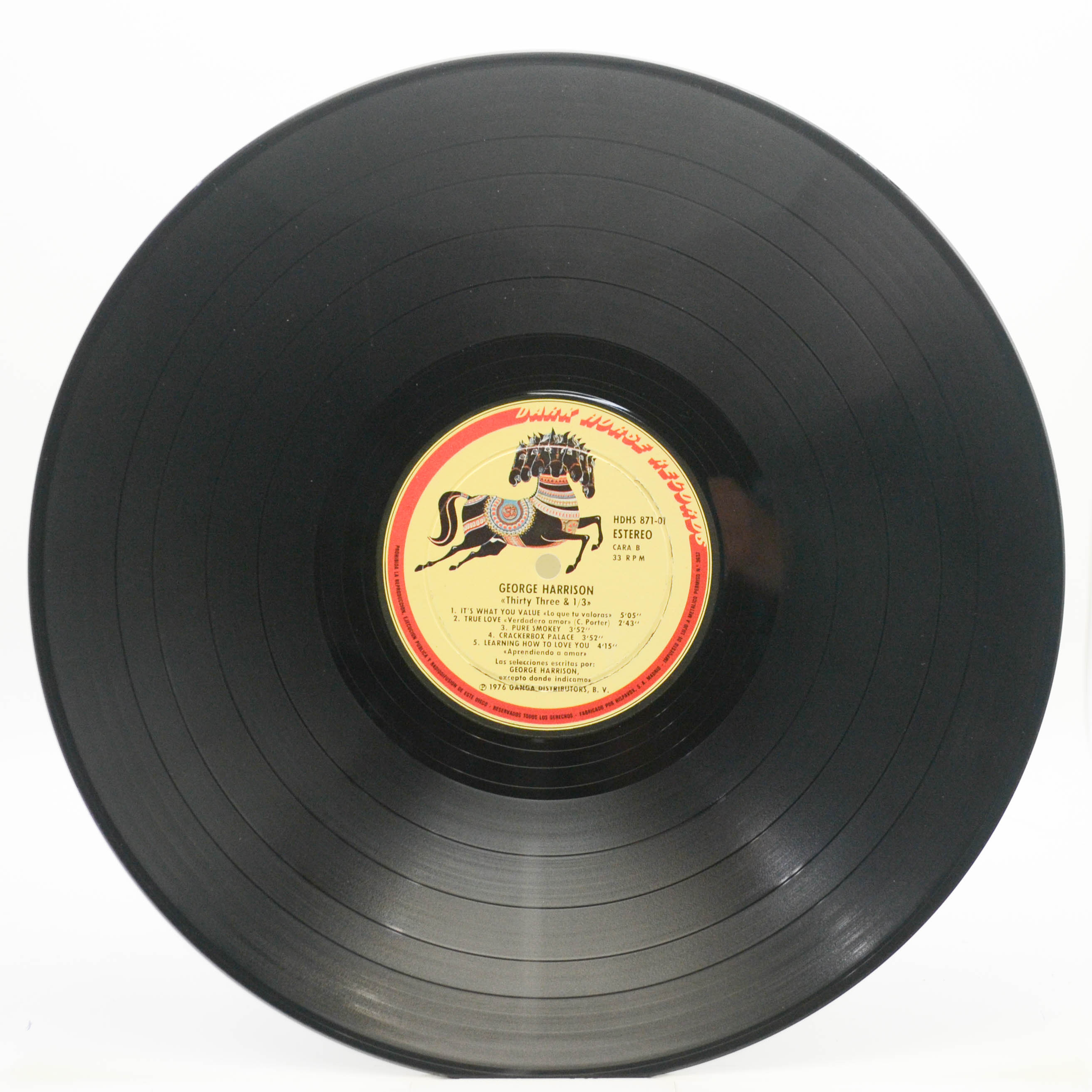 Виниловая пластинка George Harrison — Thirty Three & 1/3, 1976