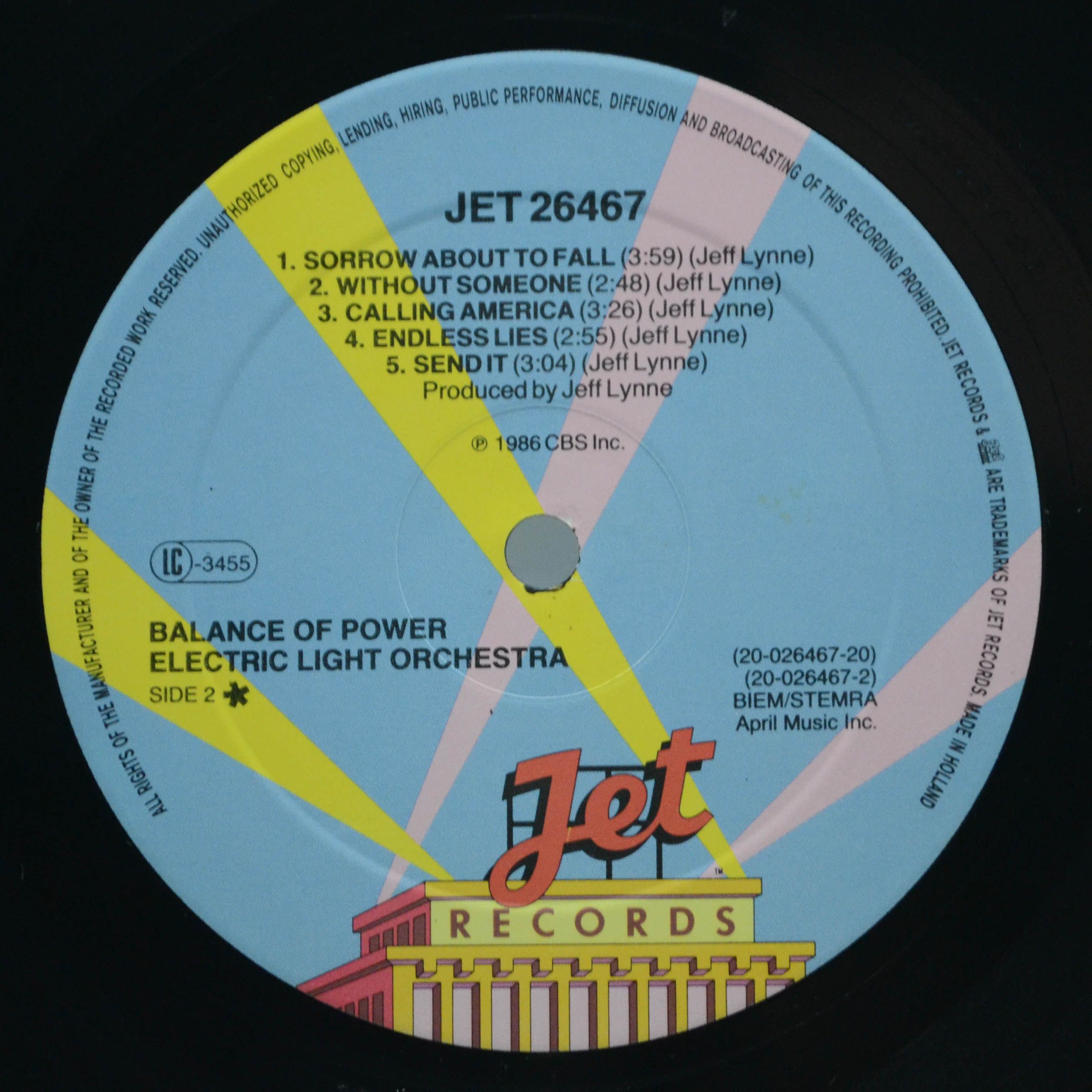 Electric Light Orchestra — Balance Of Power, 1986