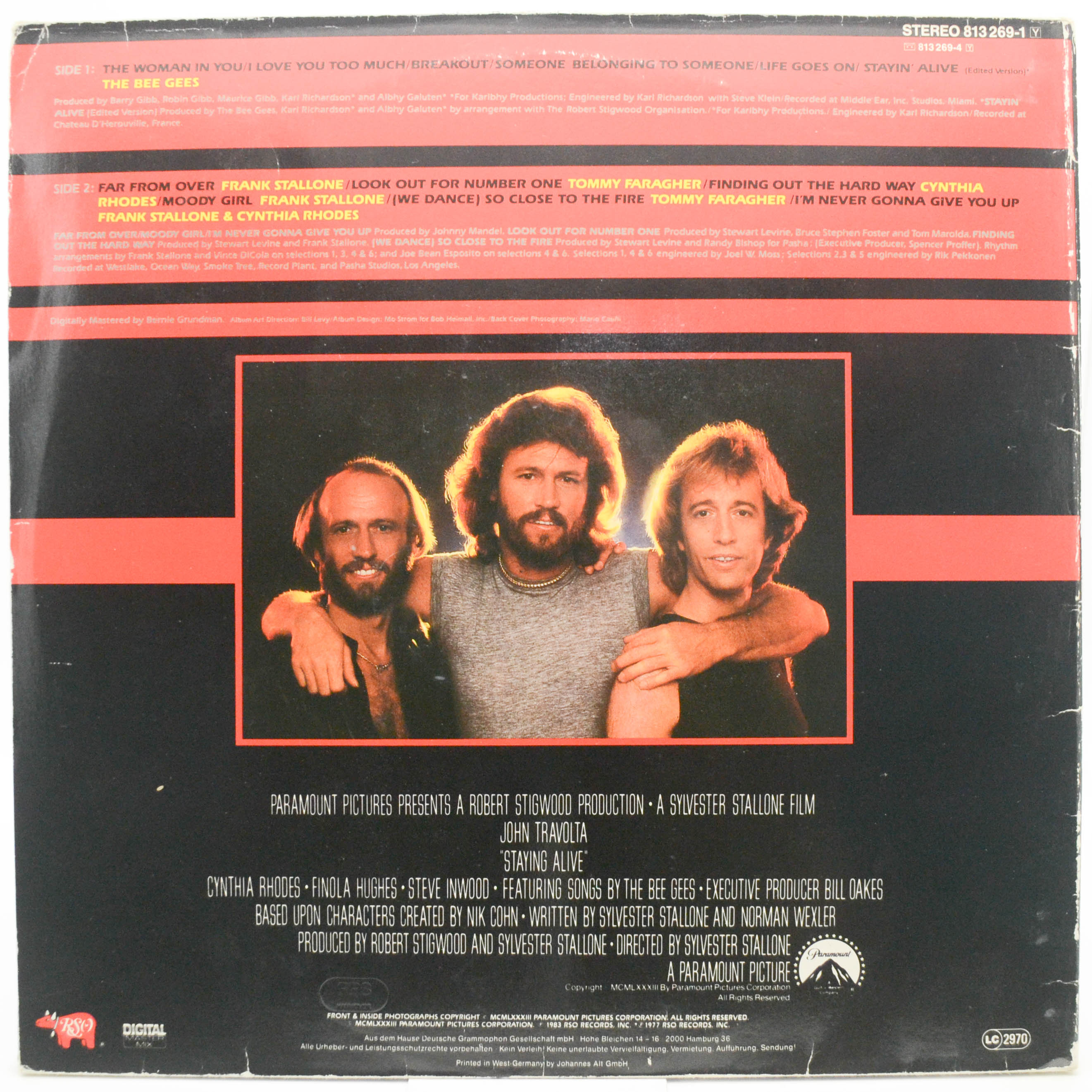 Various — Staying Alive (The Original Motion Picture Soundtrack), 1983