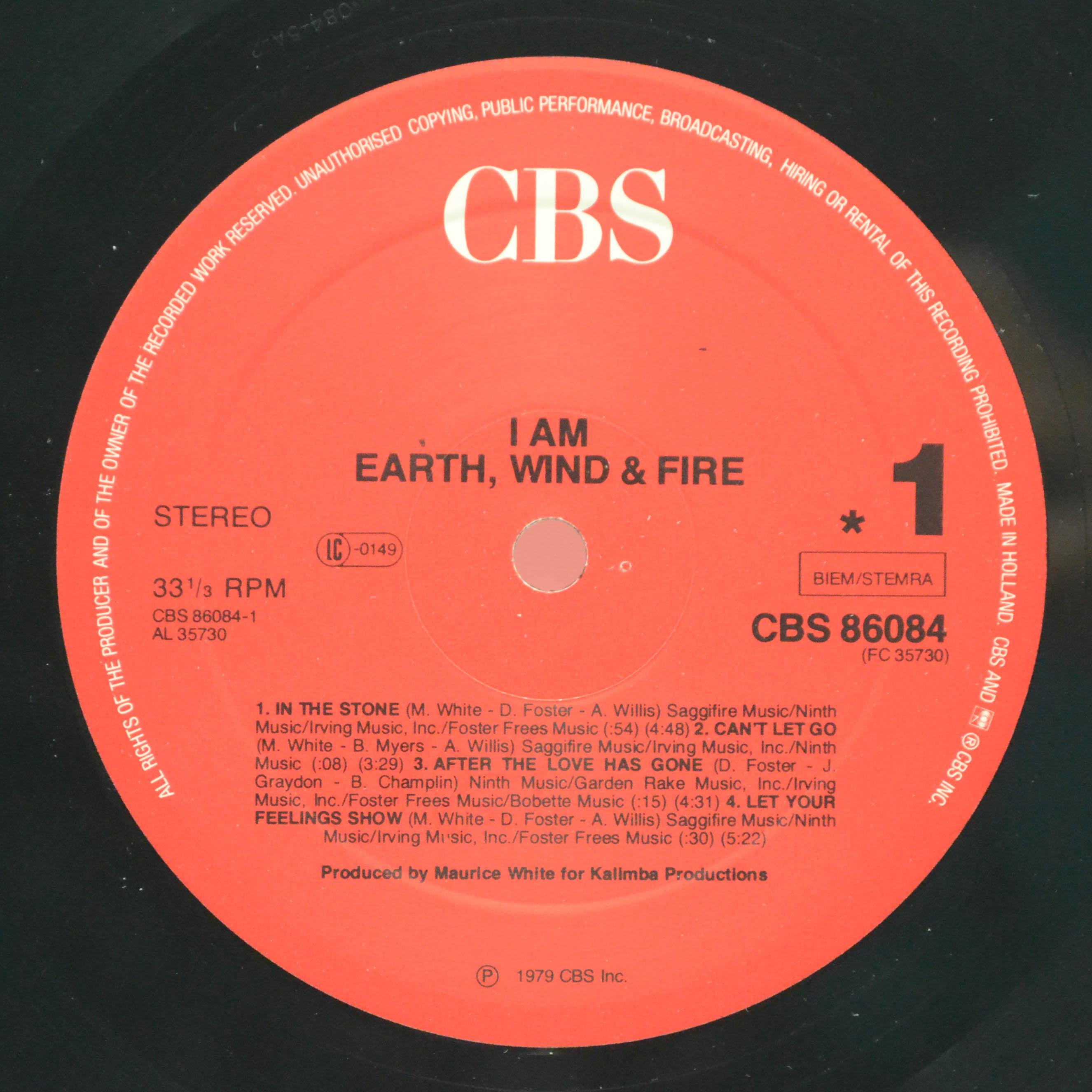 Earth, Wind & Fire — I Am, 1979