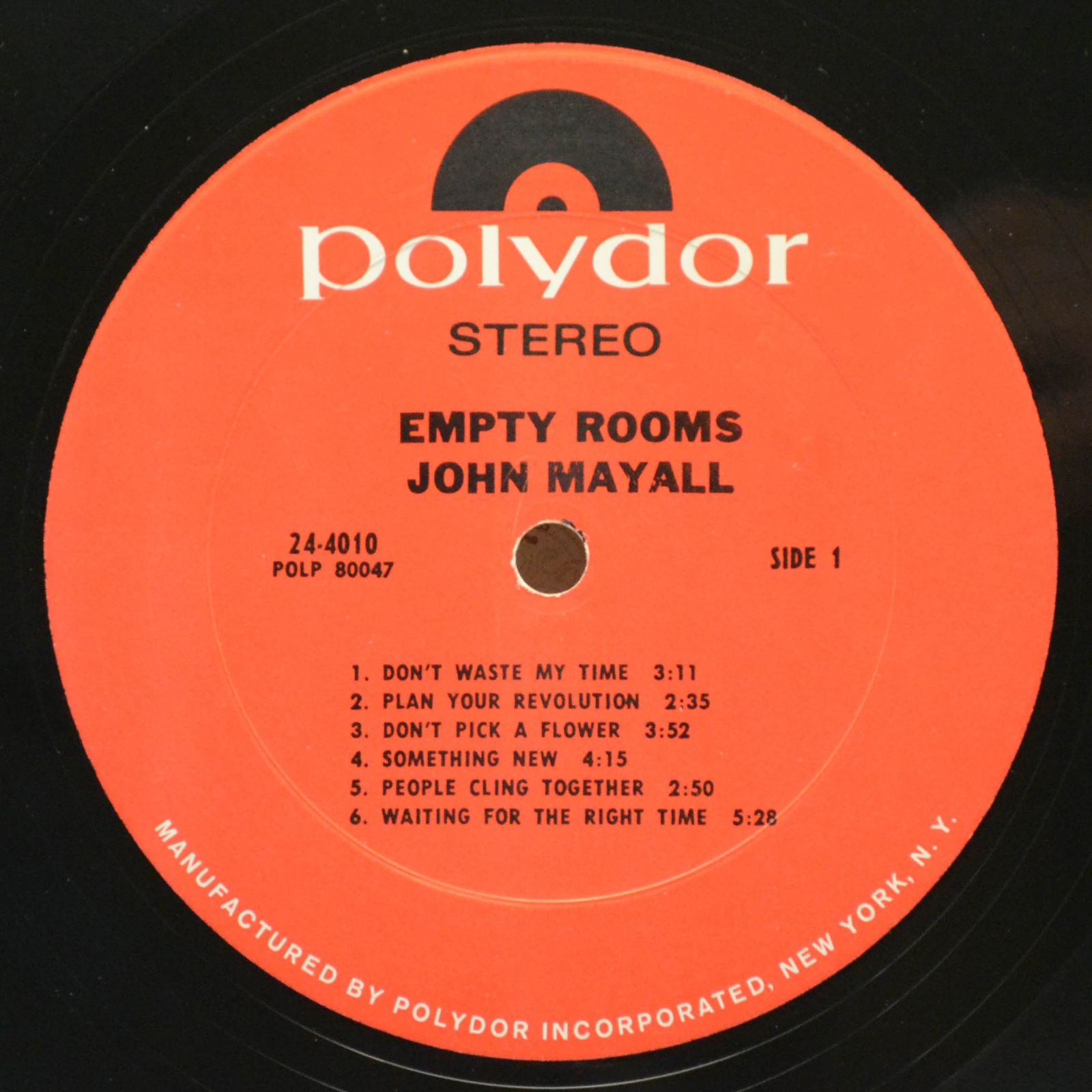 John Mayall — Empty Rooms (USA), 1970