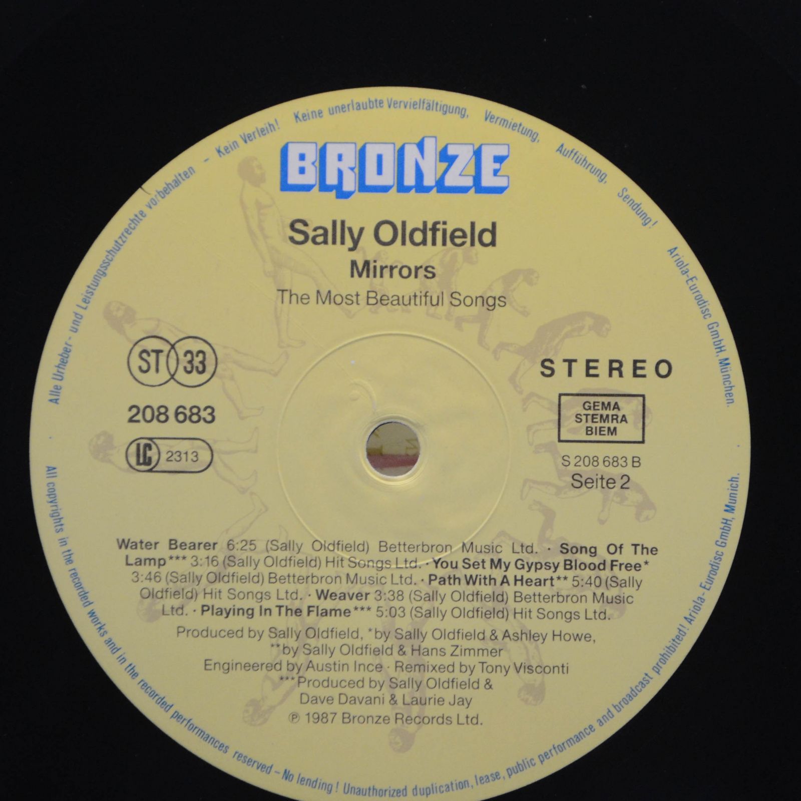 Sally Oldfield — Mirrors - The Most Beautiful Songs, 1987