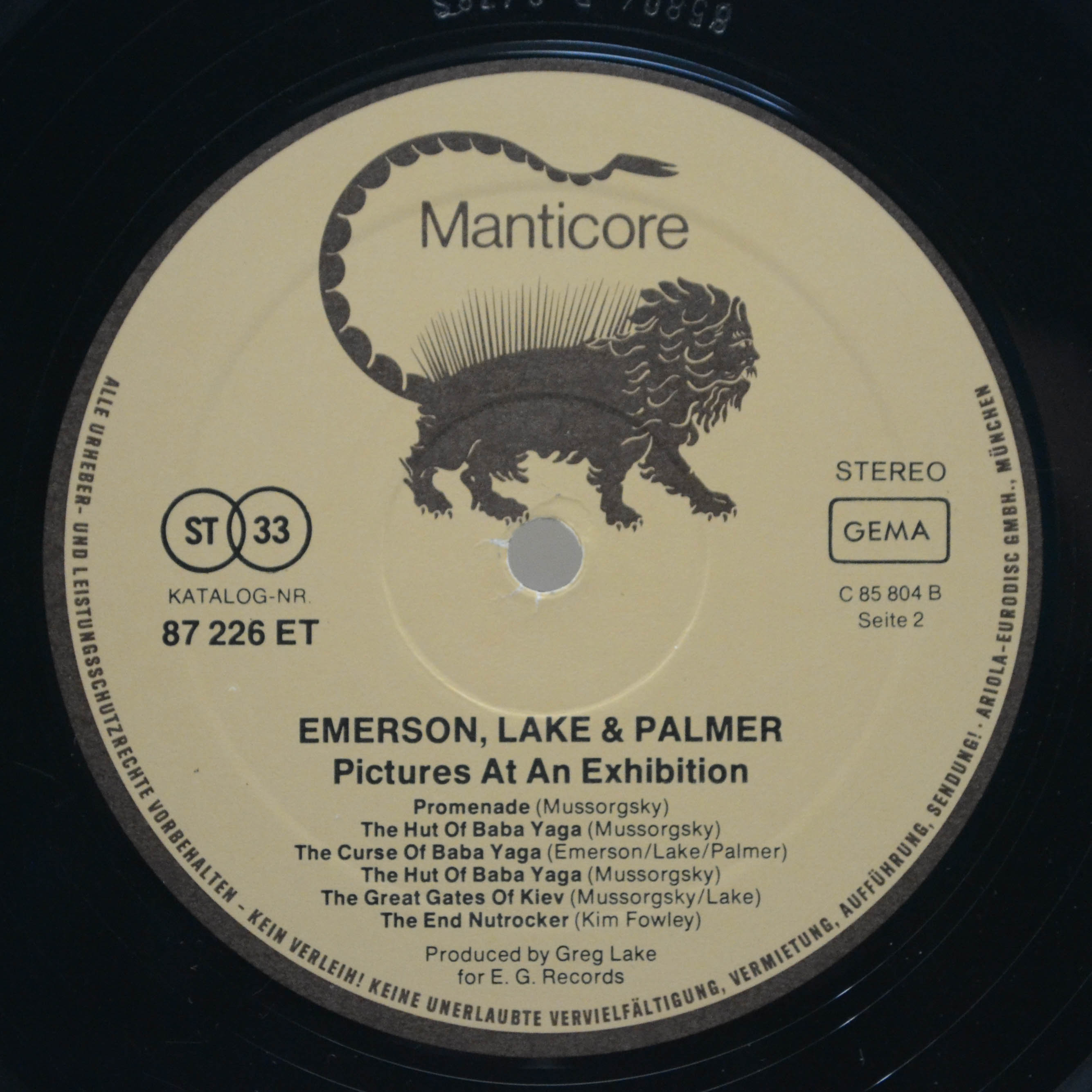 Emerson, Lake & Palmer — Pictures At An Exhibition, 1971