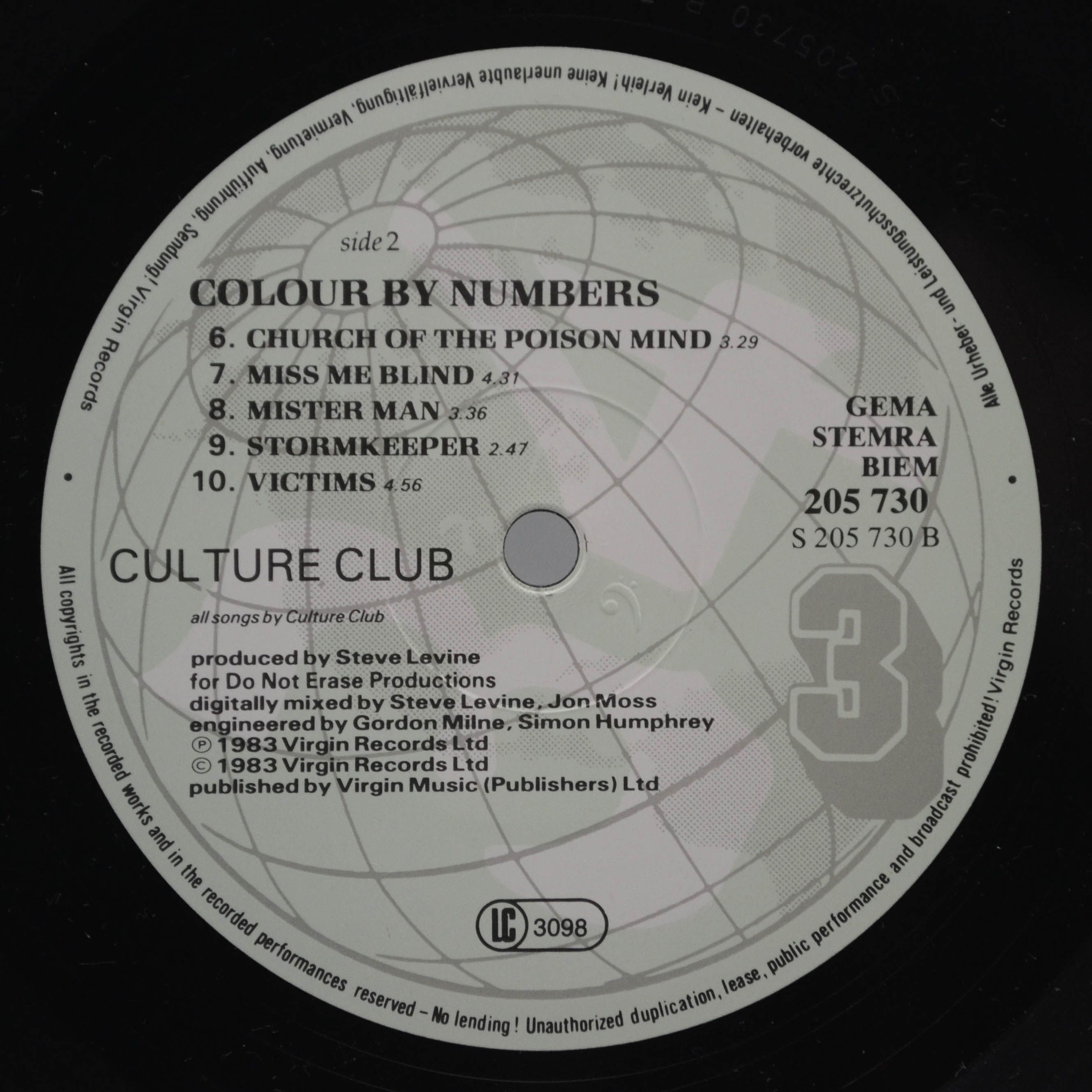 Culture Club — Colour By Numbers, 1983
