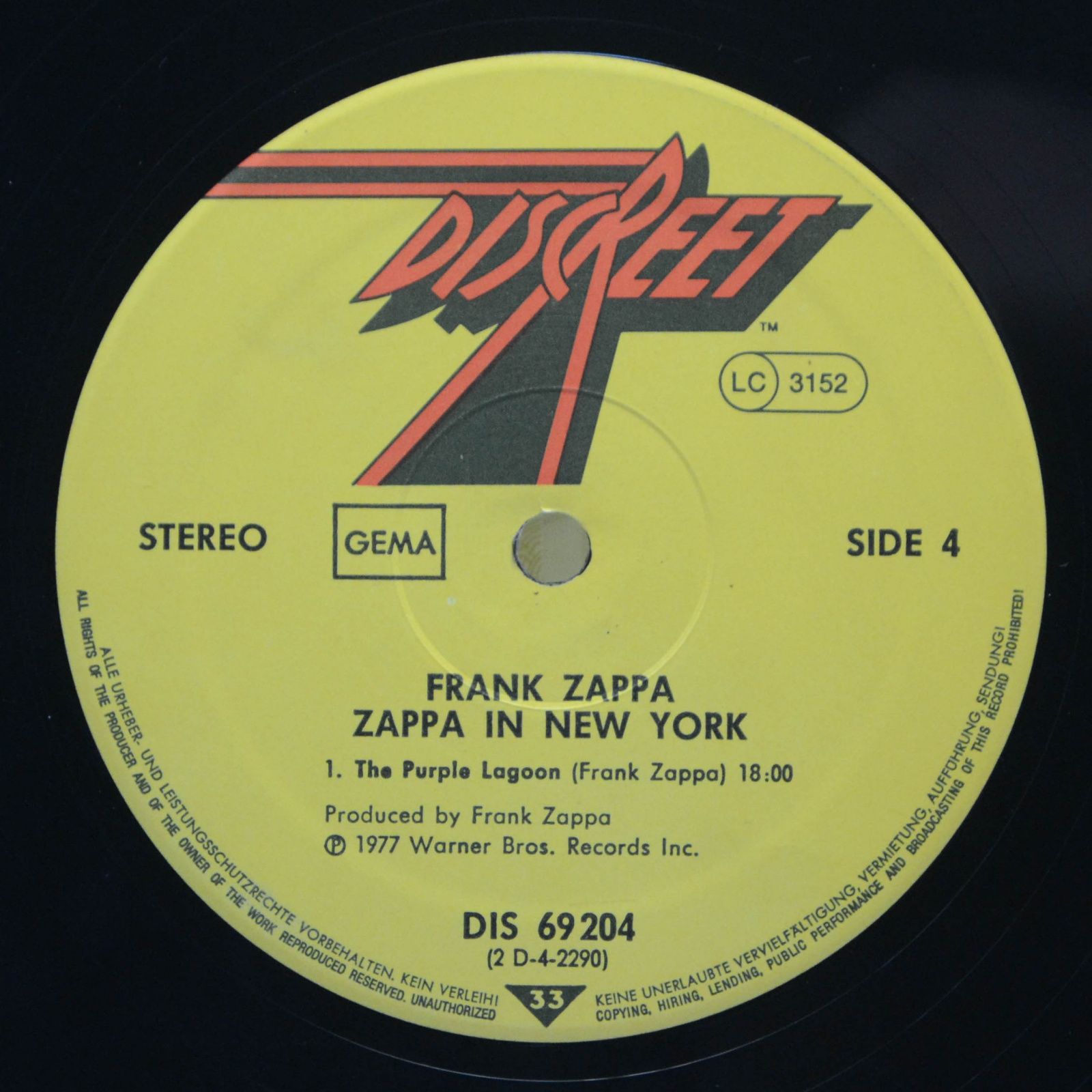 Frank Zappa — Zappa in New York, 1977