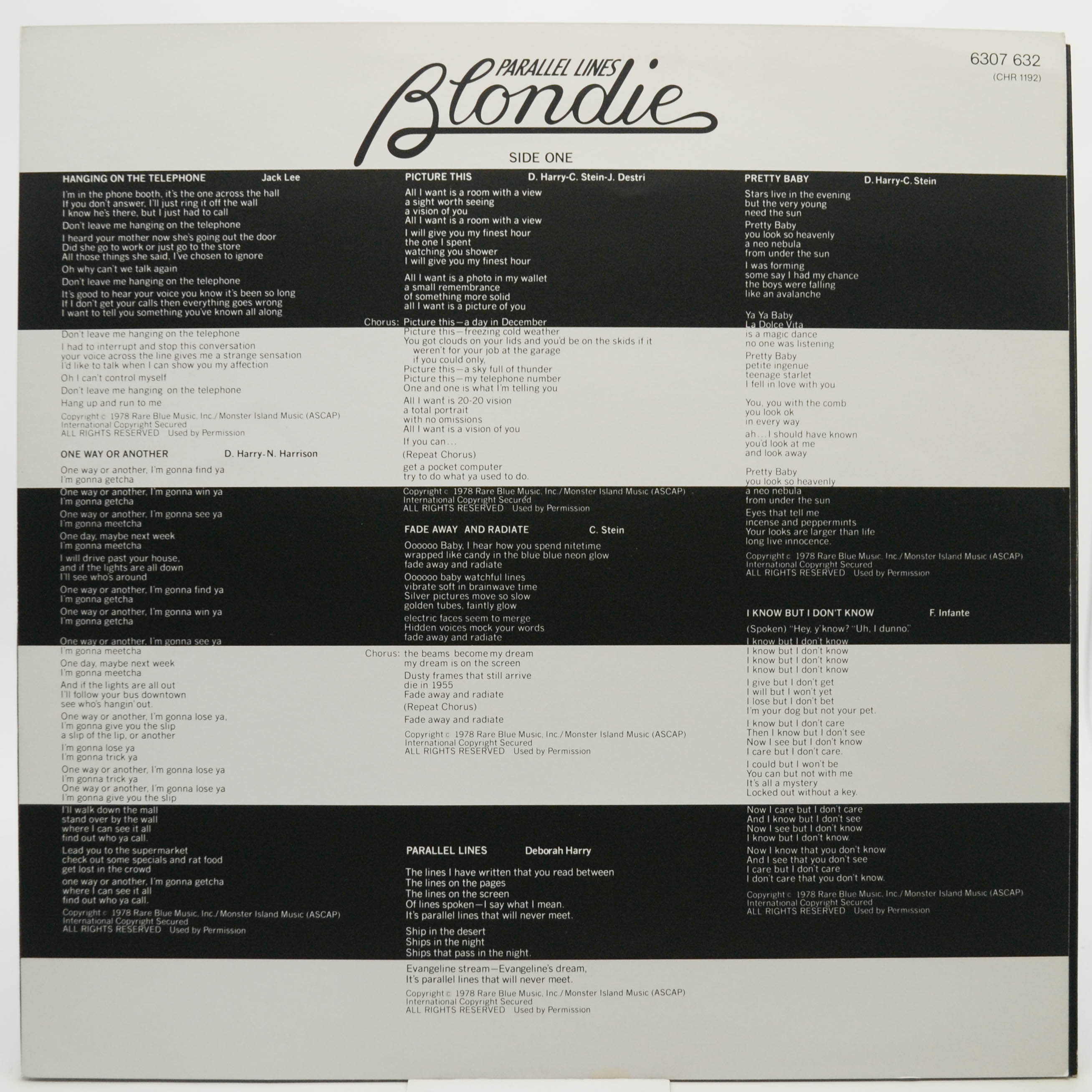 Blondie — Parallel Lines, 1978