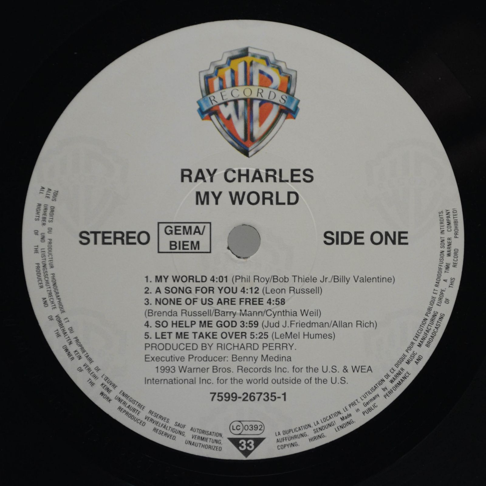 Ray Charles — My World, 1993