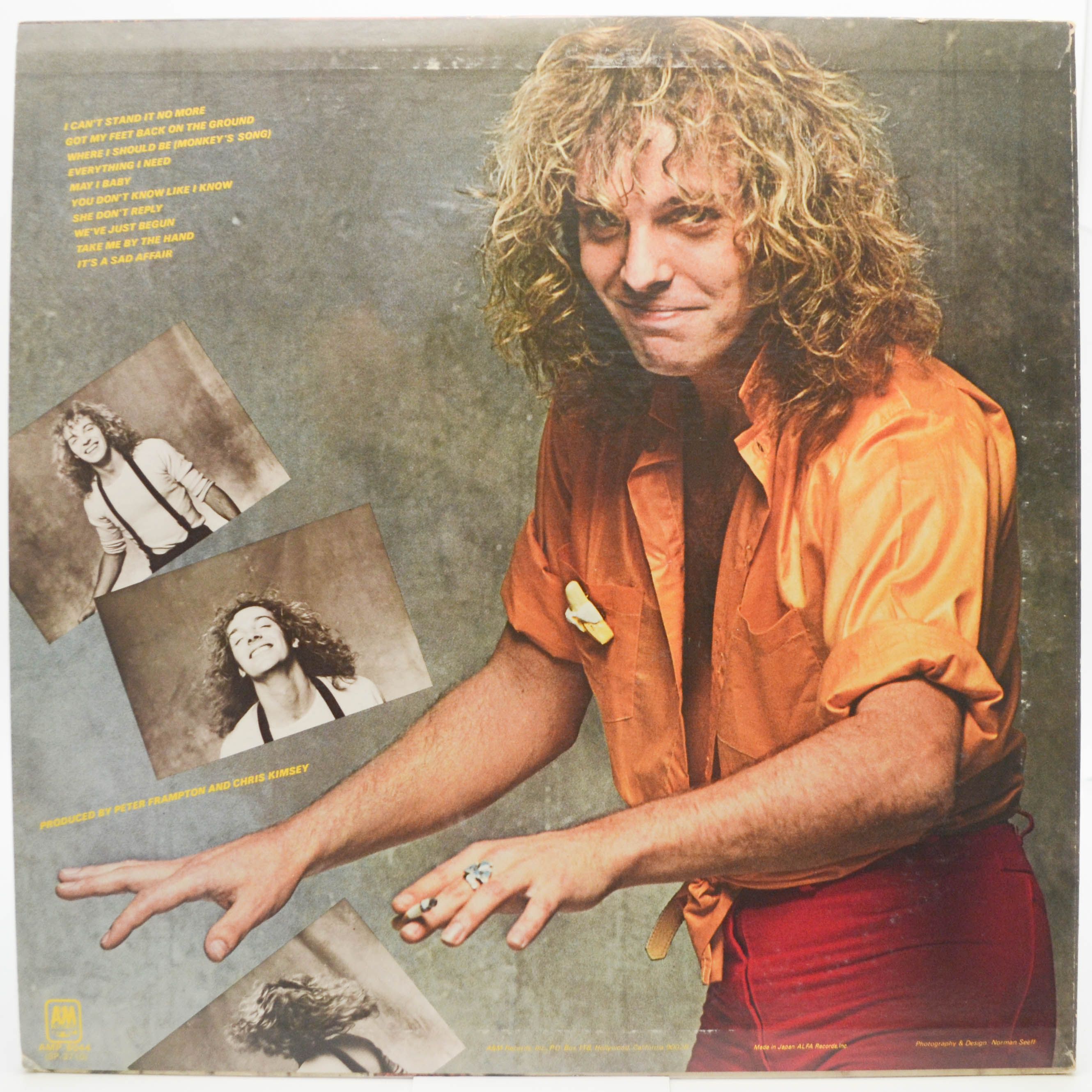 Виниловая пластинка Peter Frampton — Where I Should Be, 1979
