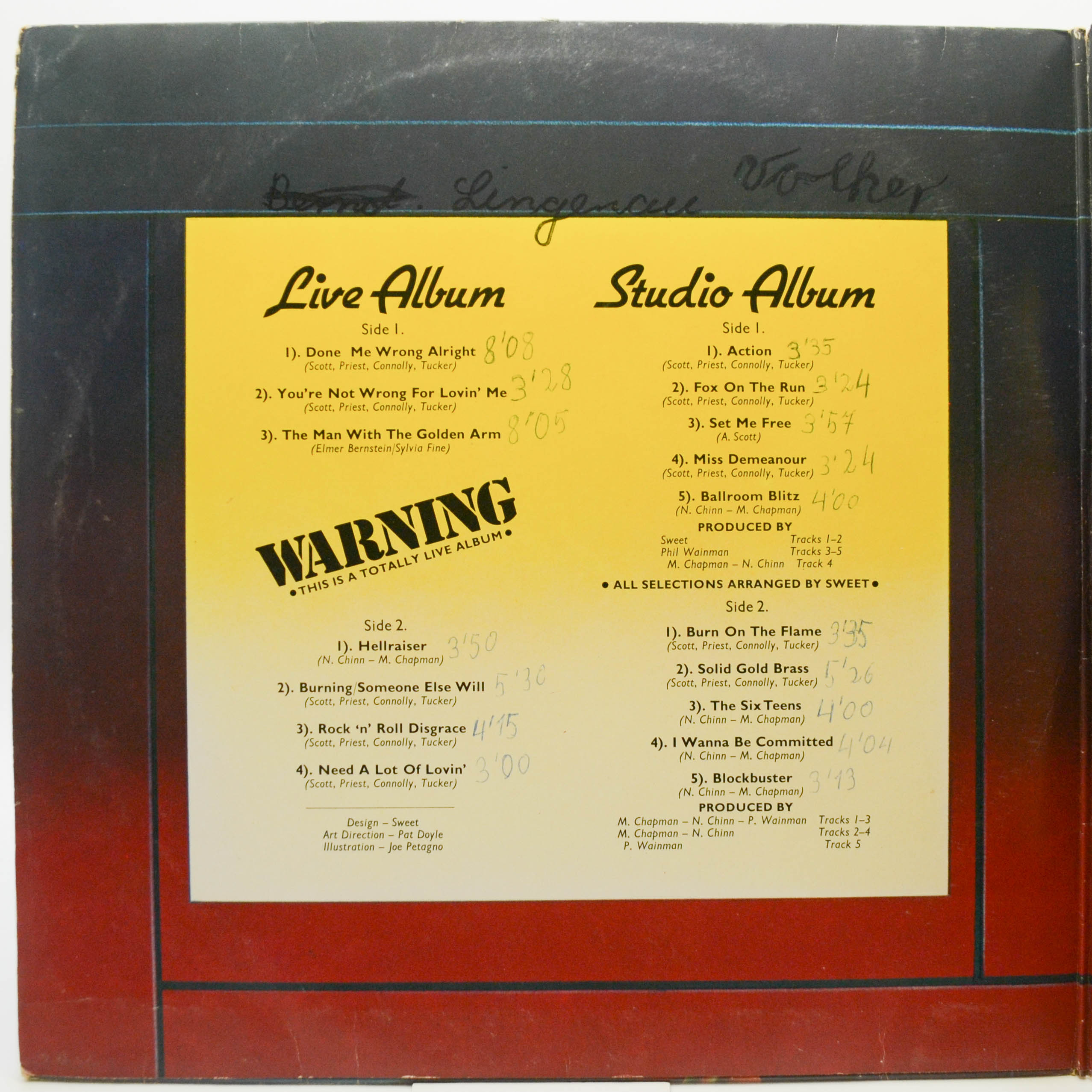 Sweet — Strung Up (2LP), 1975