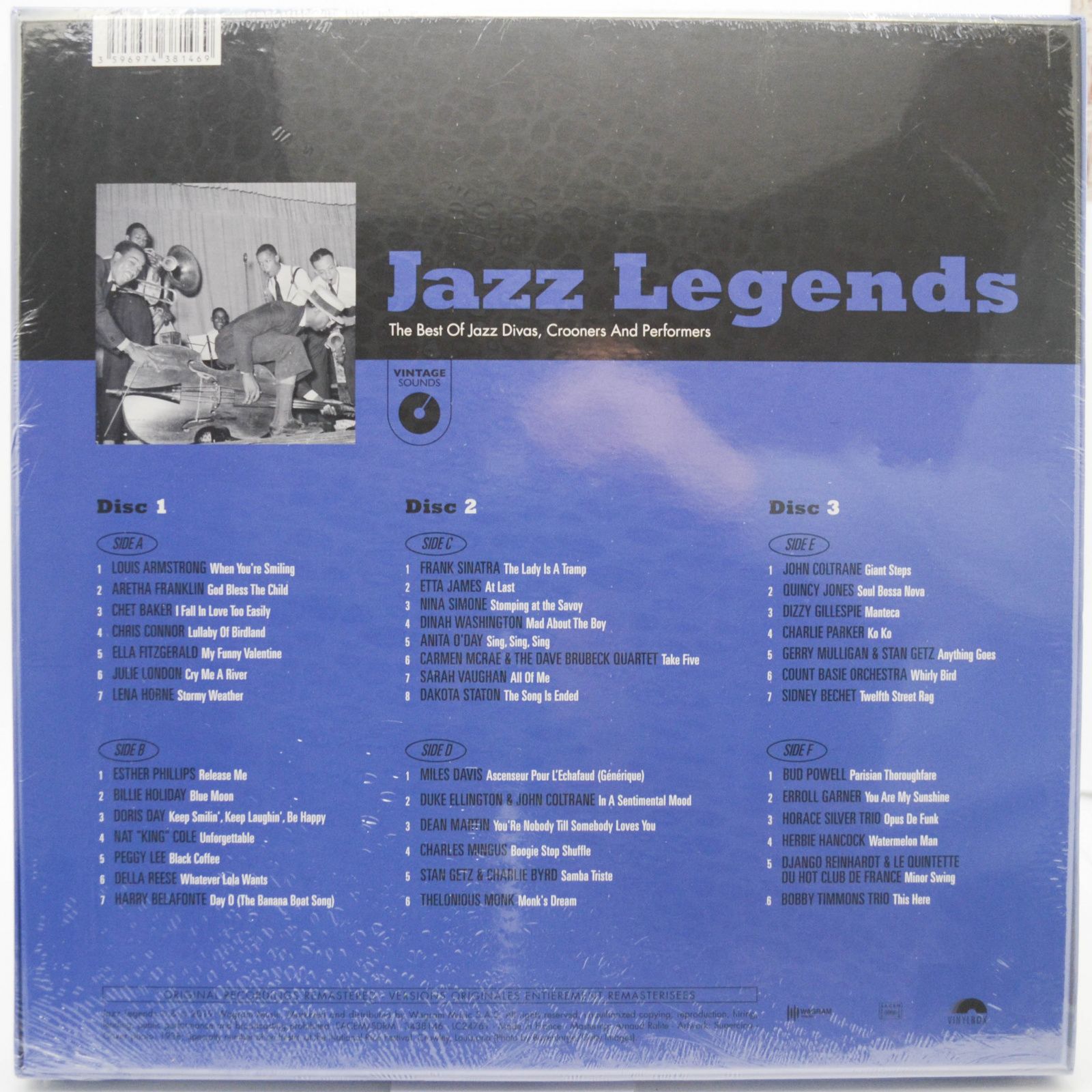 Various — Jazz Legends (3LP, Box-set), 2019