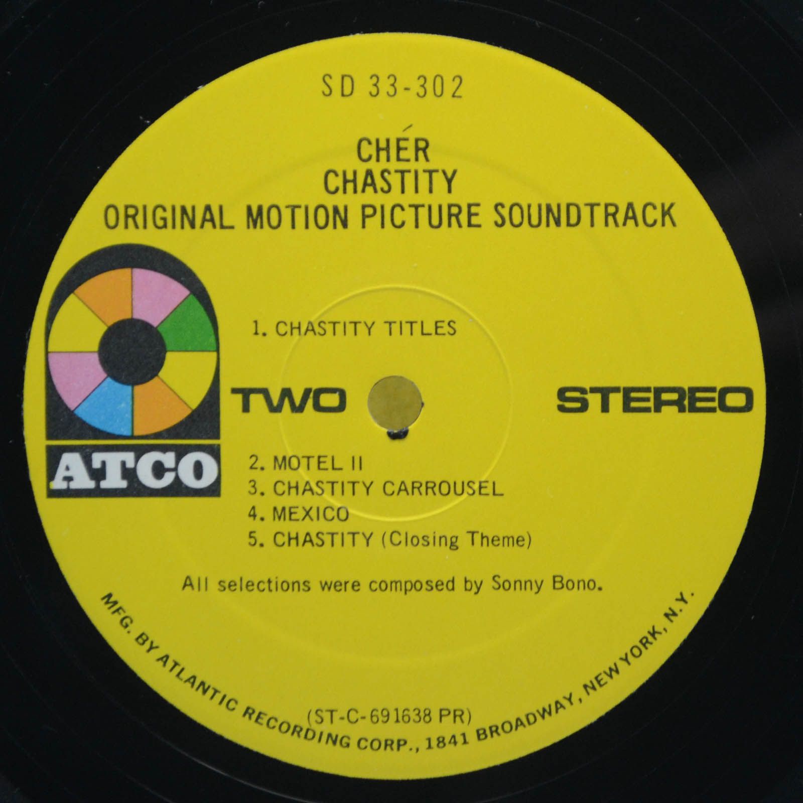 Sonny Bono — Chastity (Original Motion Picture Soundtrack) (USA), 1969
