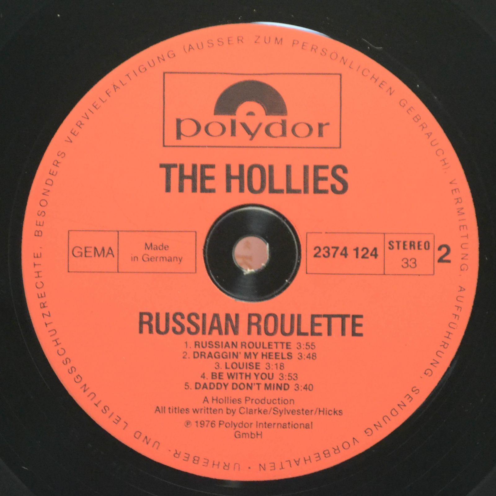 Hollies — Russian Roulette, 1976