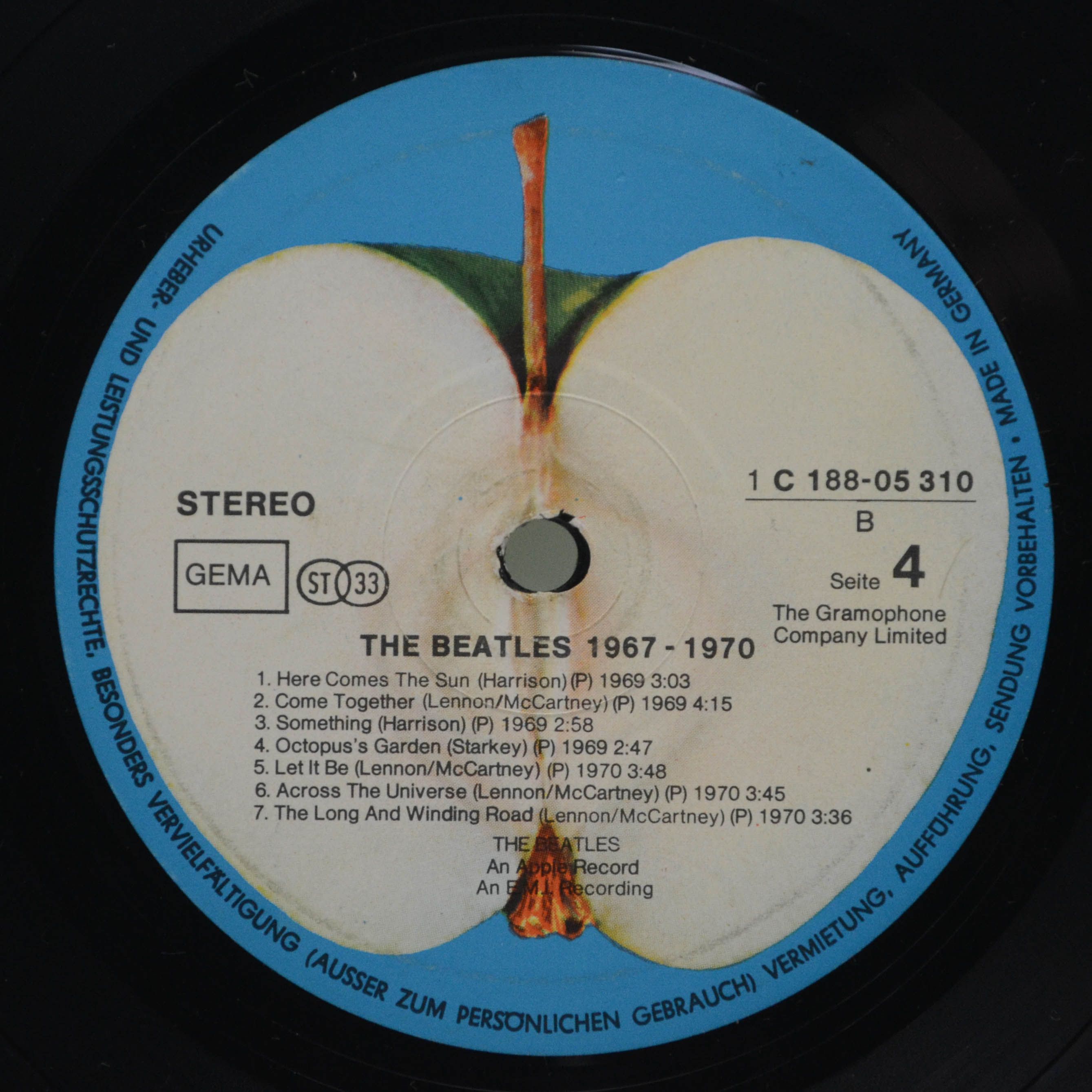 Beatles — 1967-1970 (2LP), 1973