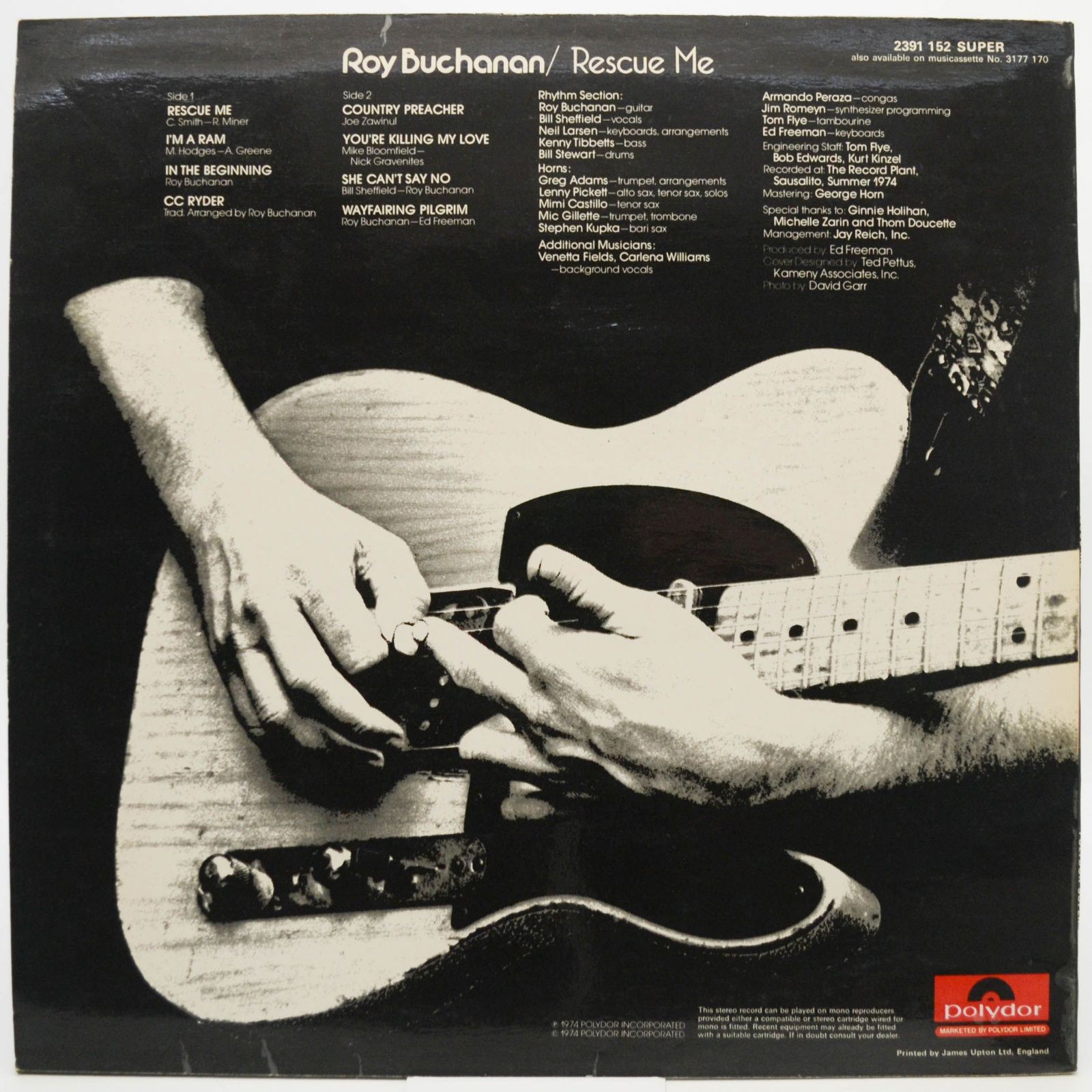 Roy Buchanan — Rescue Me (UK), 1974