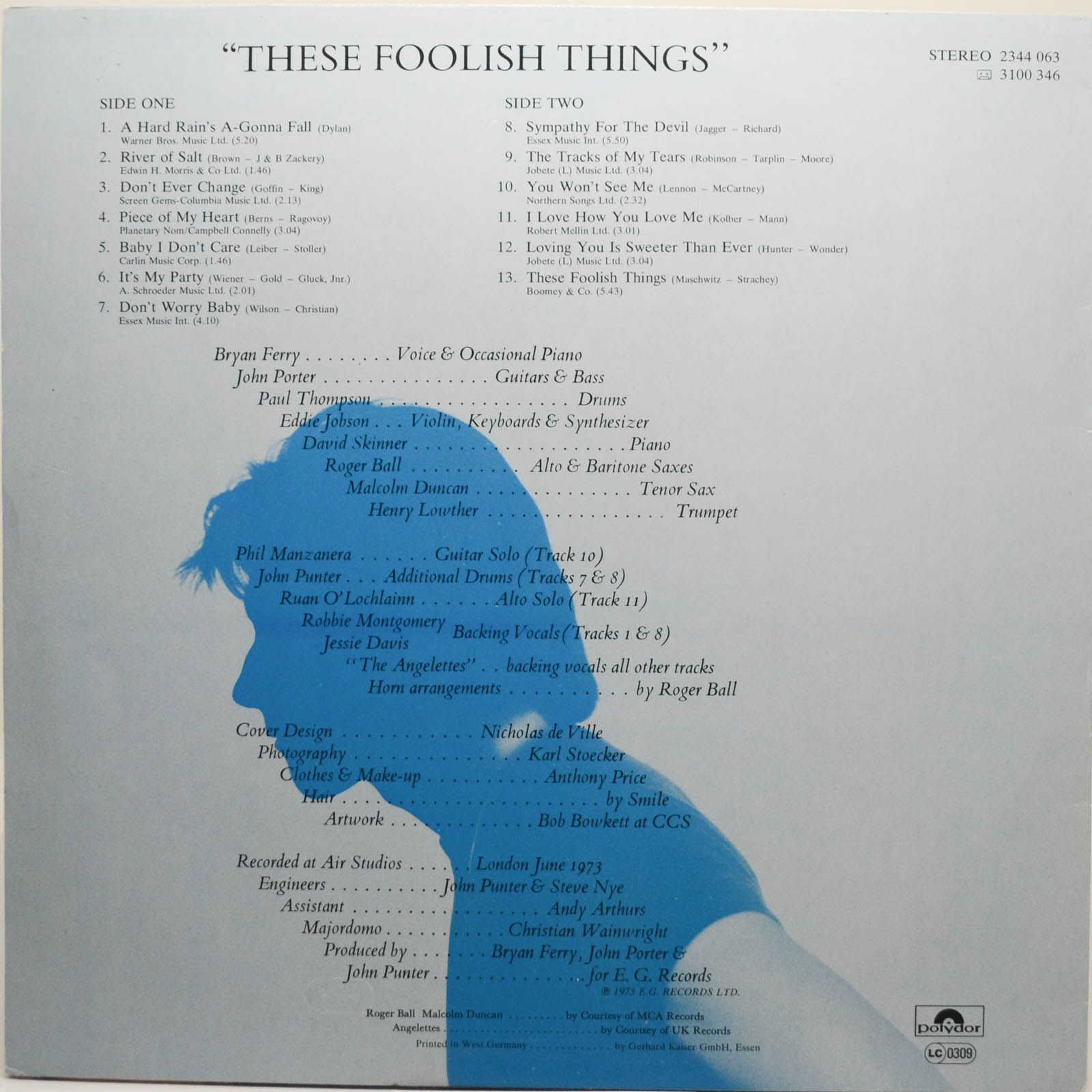 Bryan Ferry — These Foolish Things, 1973