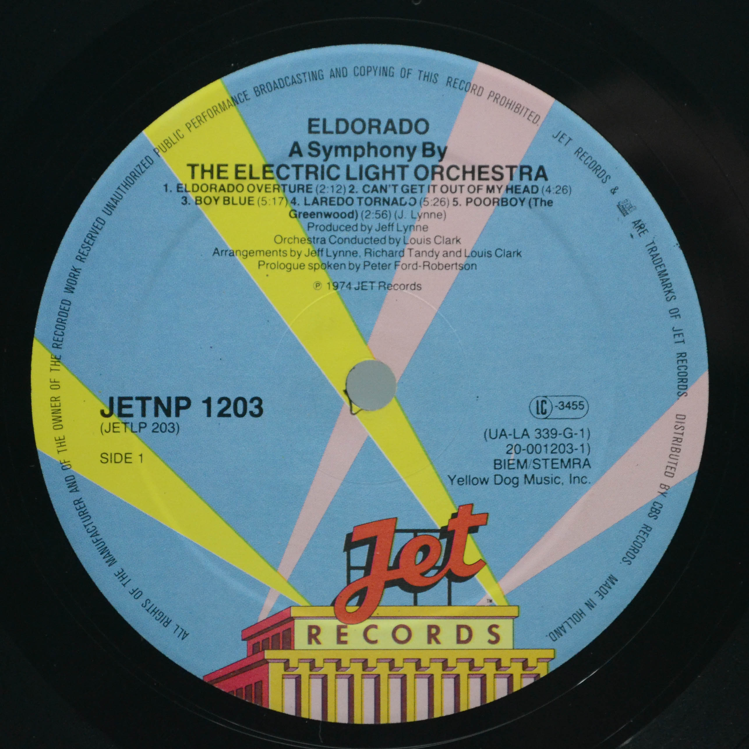 Electric Light Orchestra — Eldorado - A Symphony By The Electric Light Orchestra, 1974