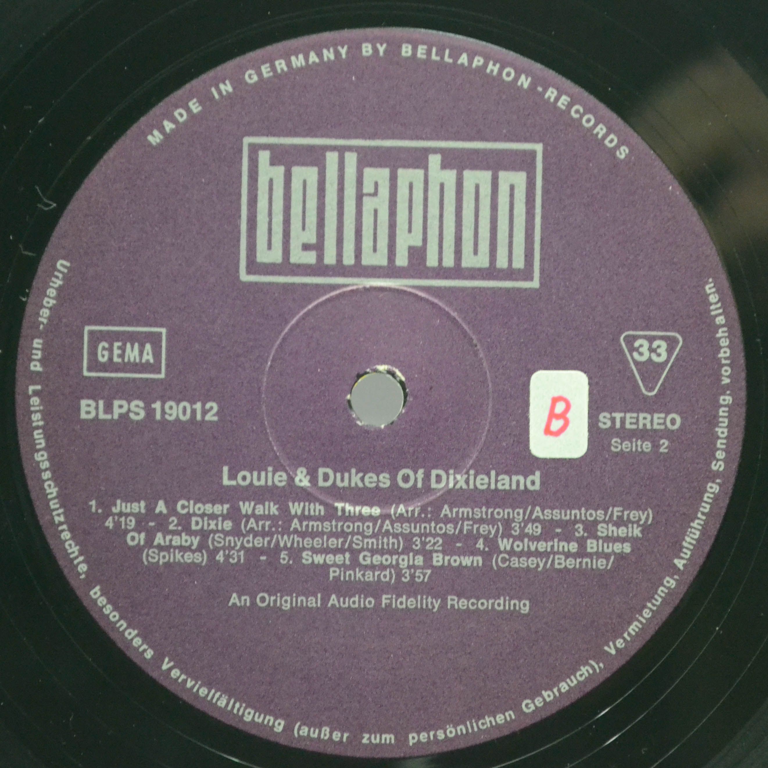 Louis Armstrong And The Dukes Of Dixieland — Louie And The Dukes Of Dixieland, 1960