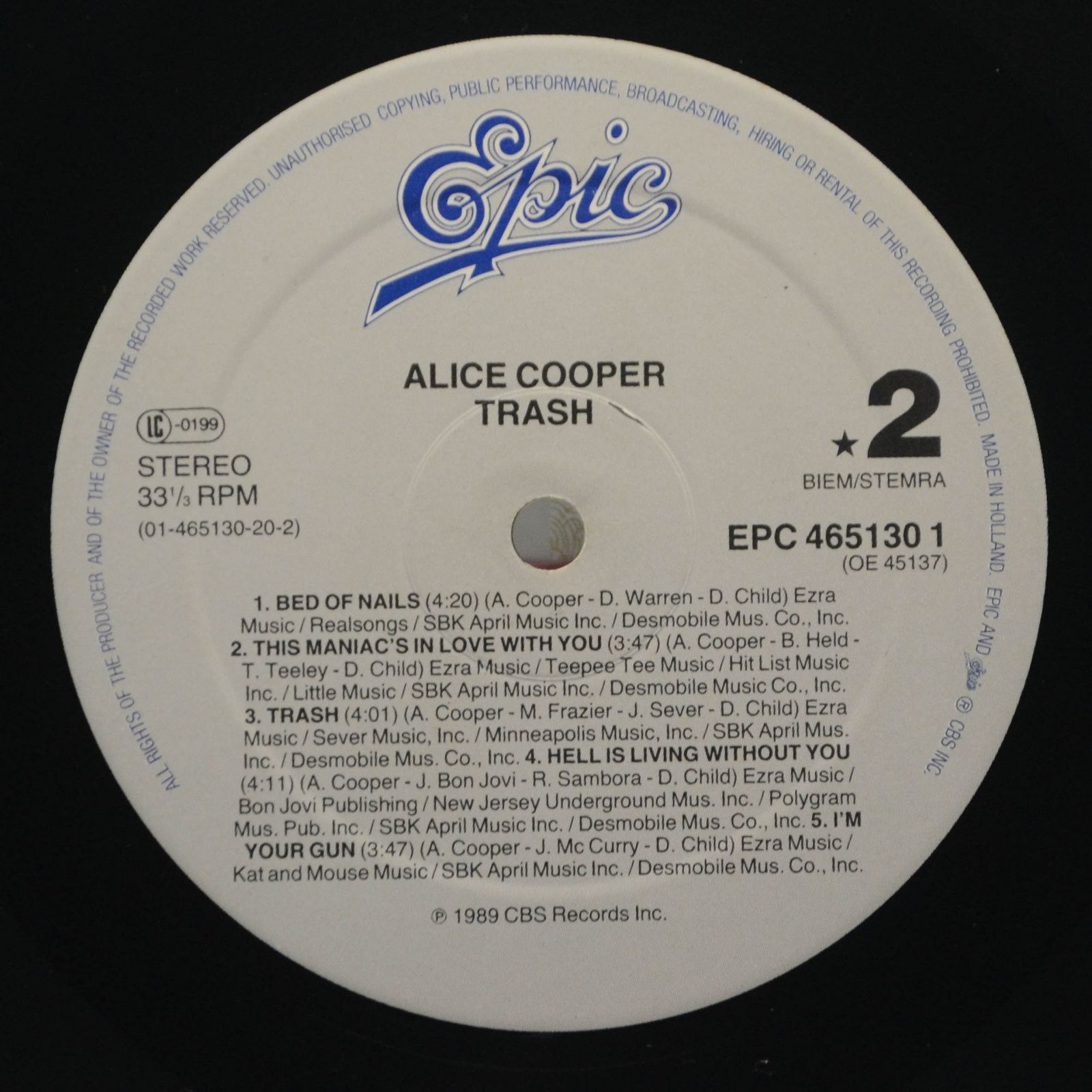 Alice Cooper — Trash, 1989