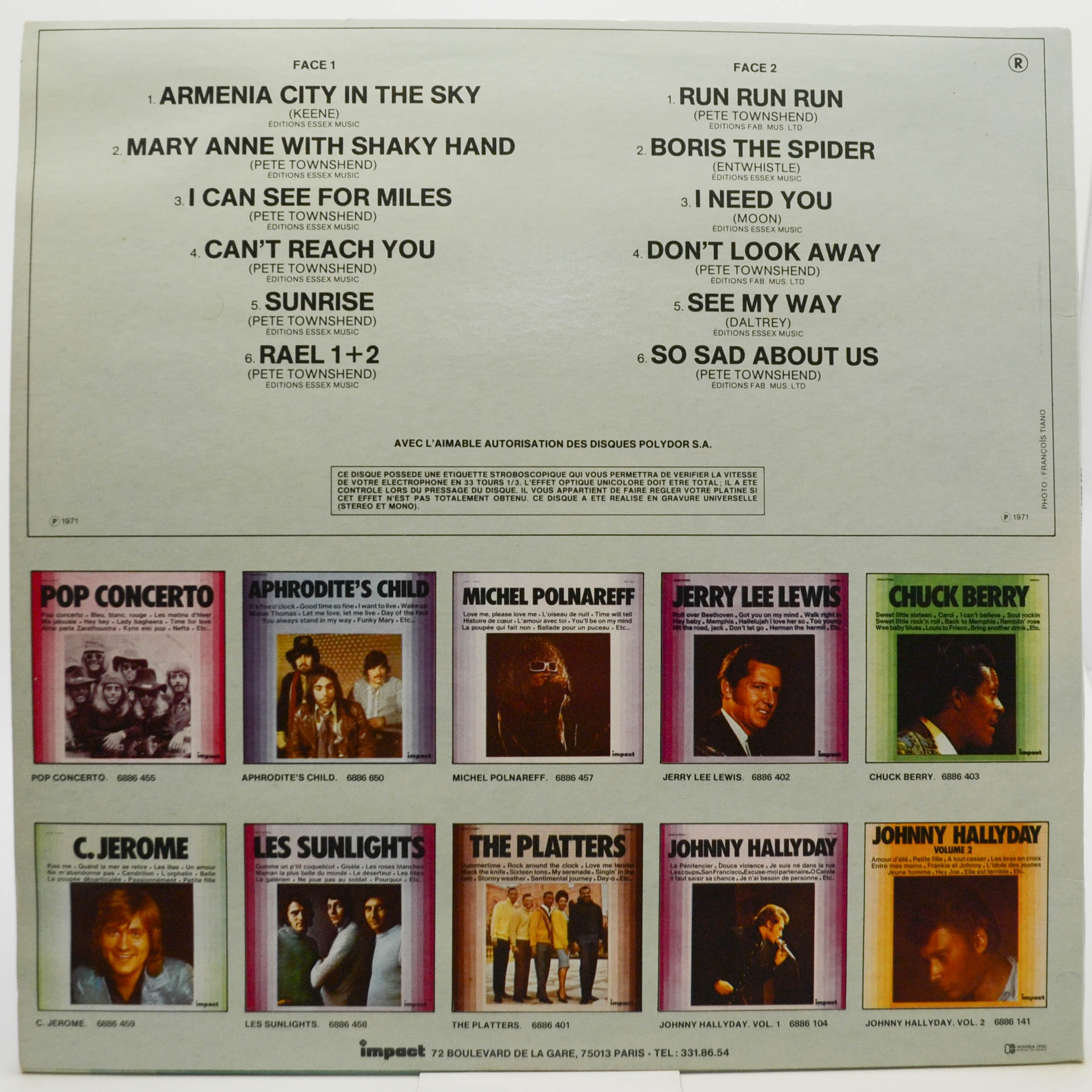 Виниловая пластинка Who — The Who, 1977