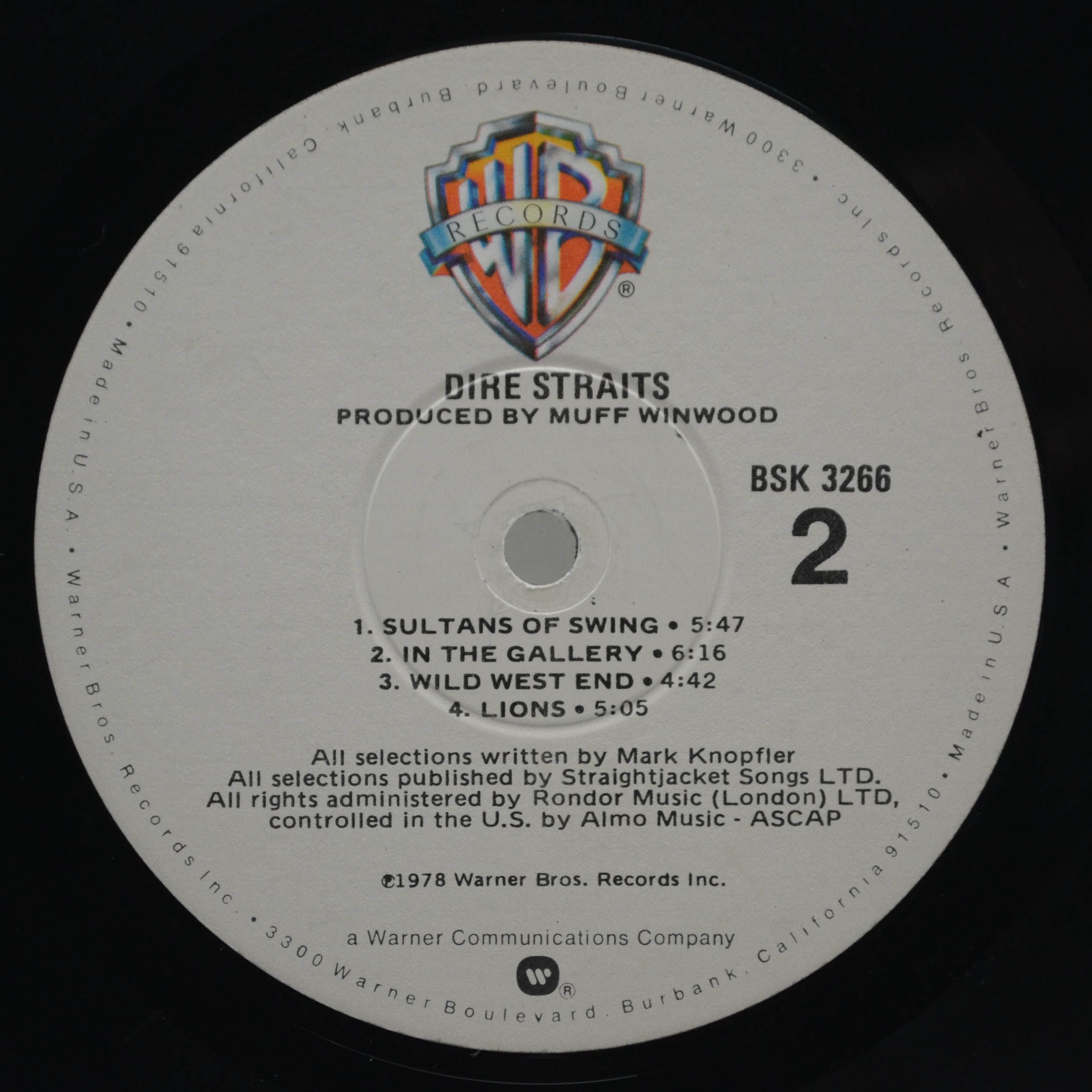 Dire Straits — Dire Straits (USA), 1978