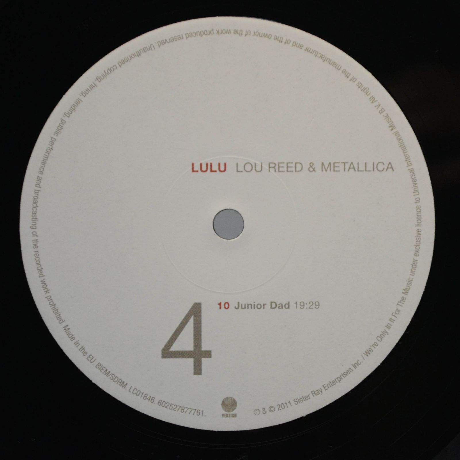 Lou Reed & Metallica — Lulu (2LP), 2011