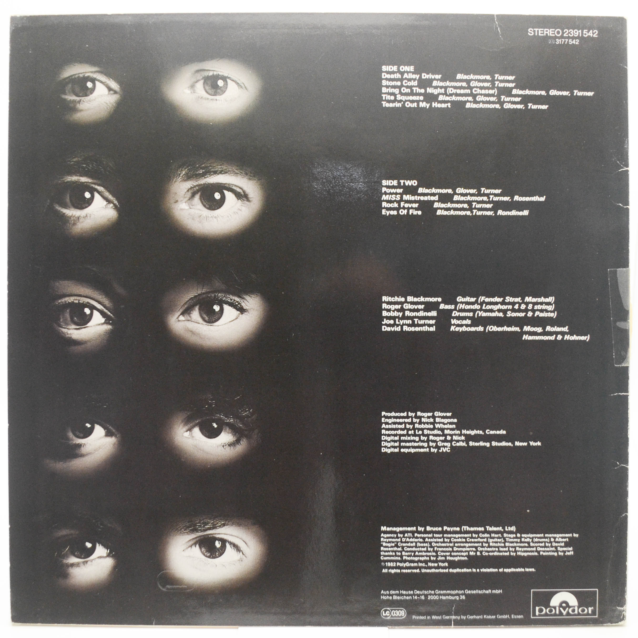 Rainbow — Straight Between The Eyes, 1982