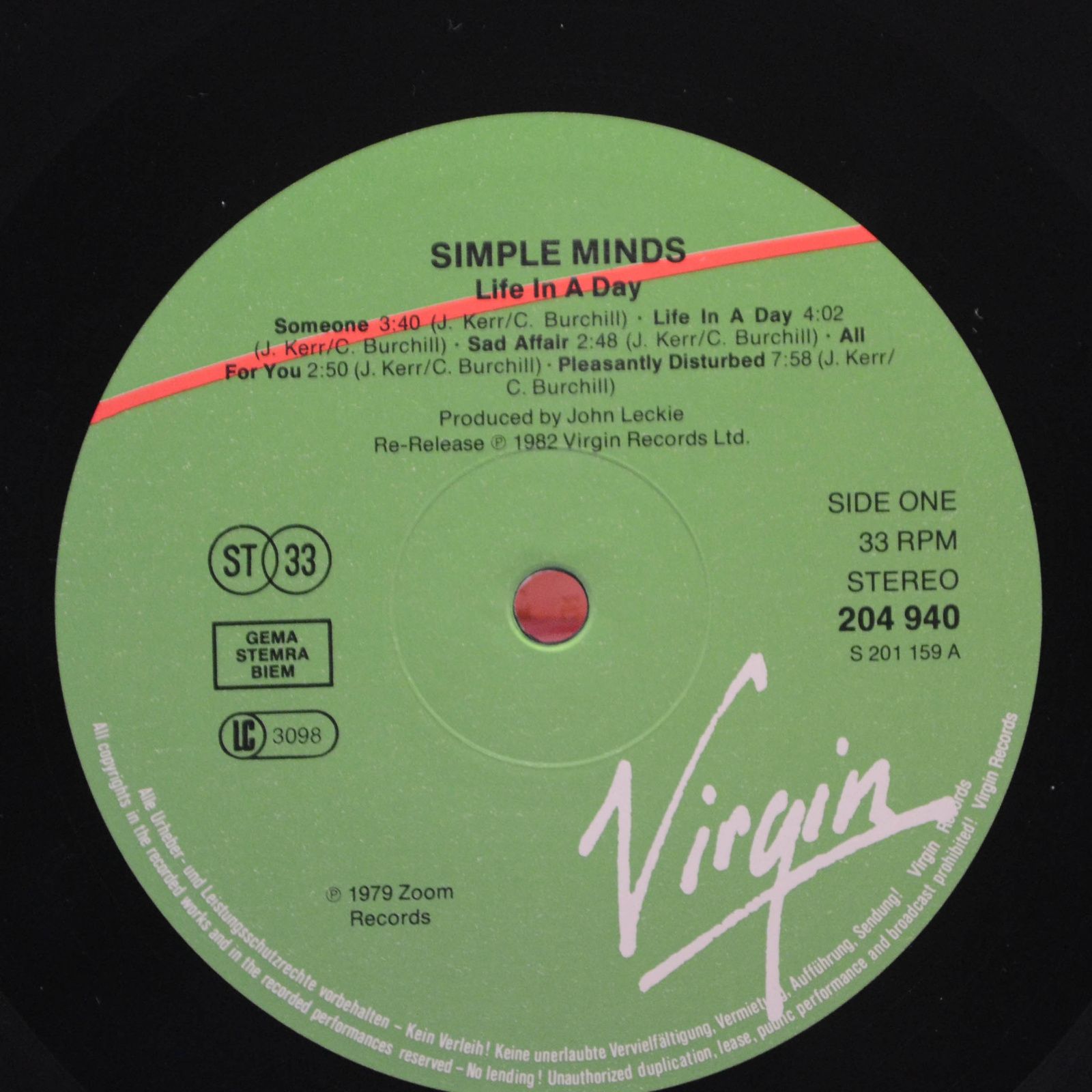 Simple Minds — Life In A Day, 1984