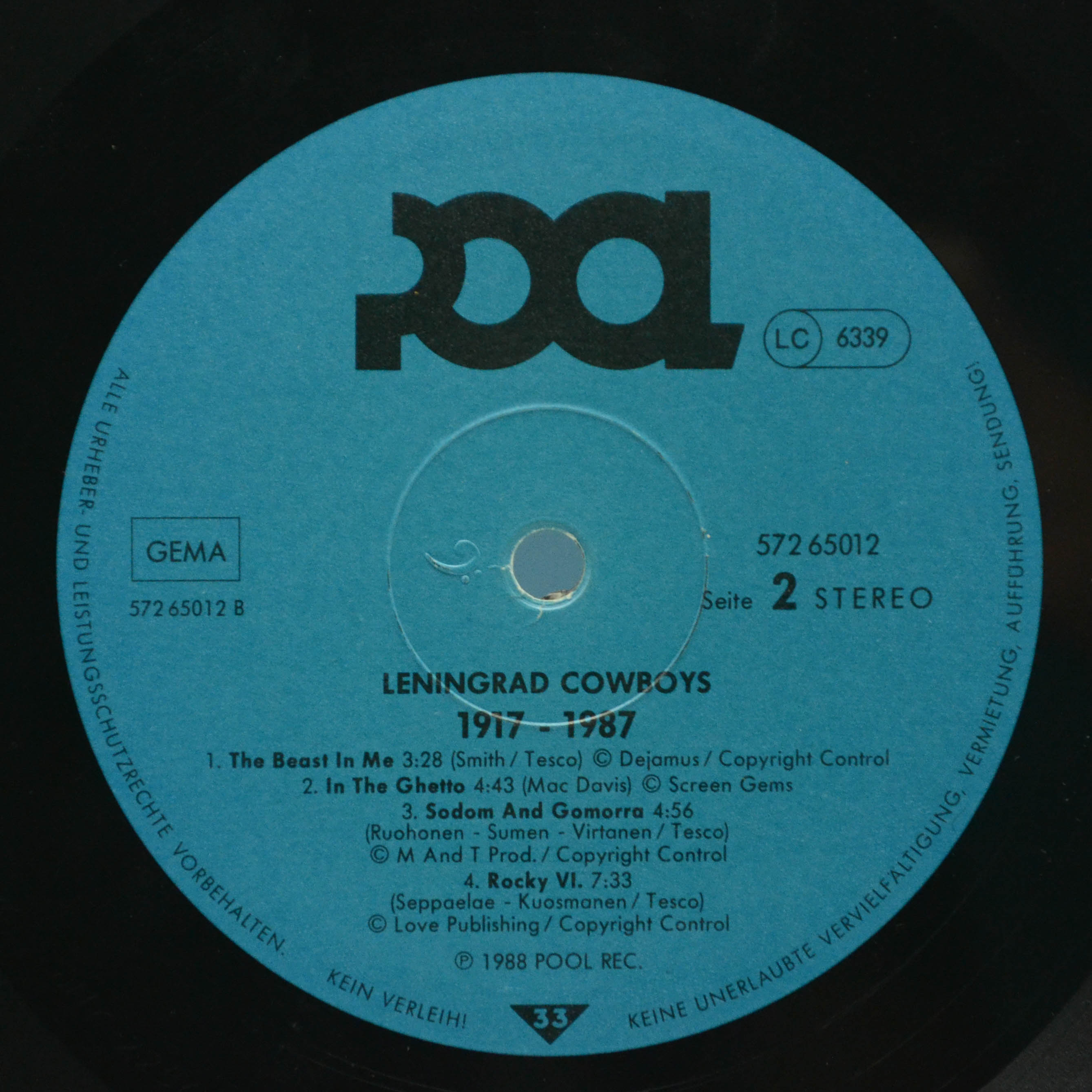 Leningrad Cowboys — 1917 - 1987, 1988