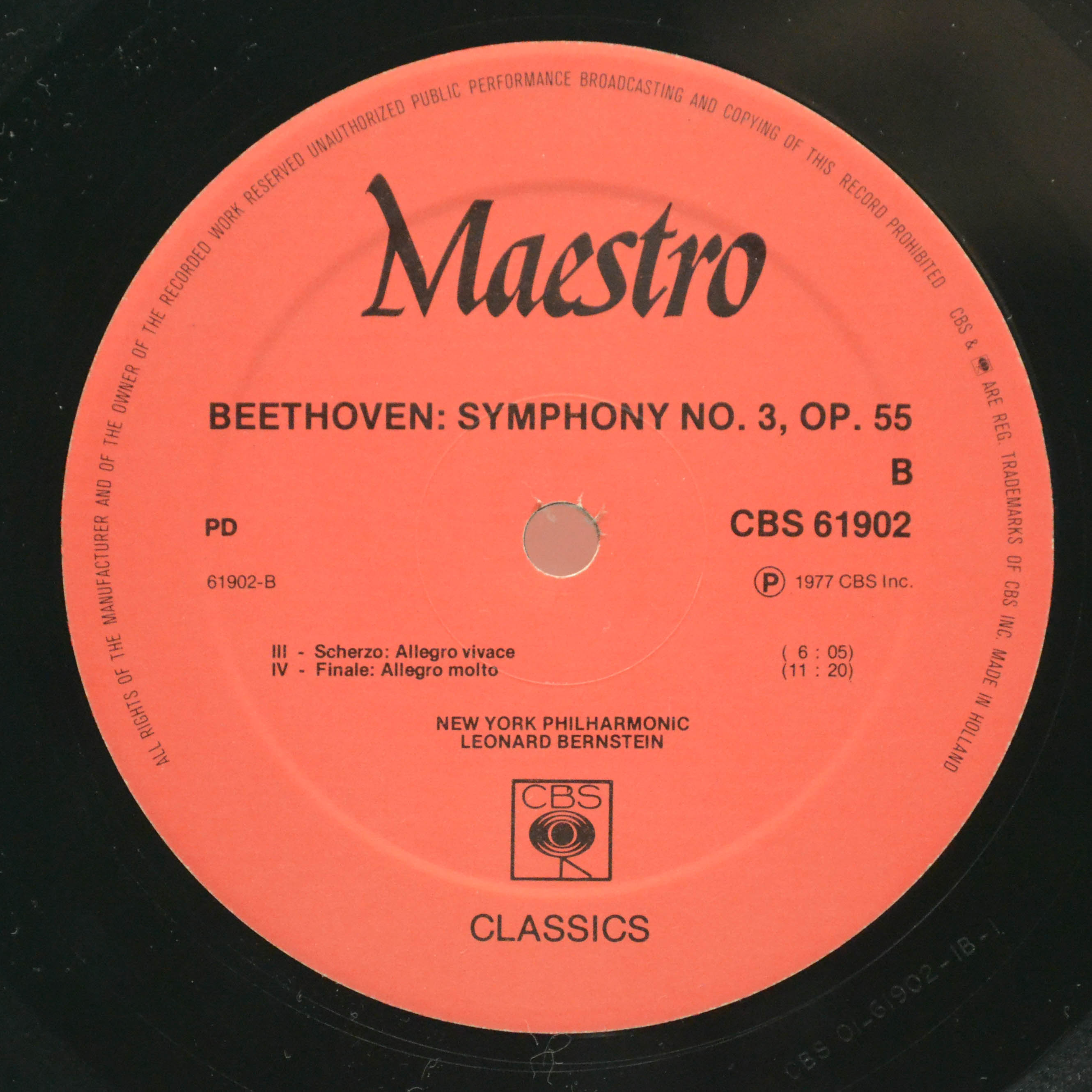 Beethoven - Leonard Bernstein, New York Philharmonic — Symphonies No.3 Eroica, 1978