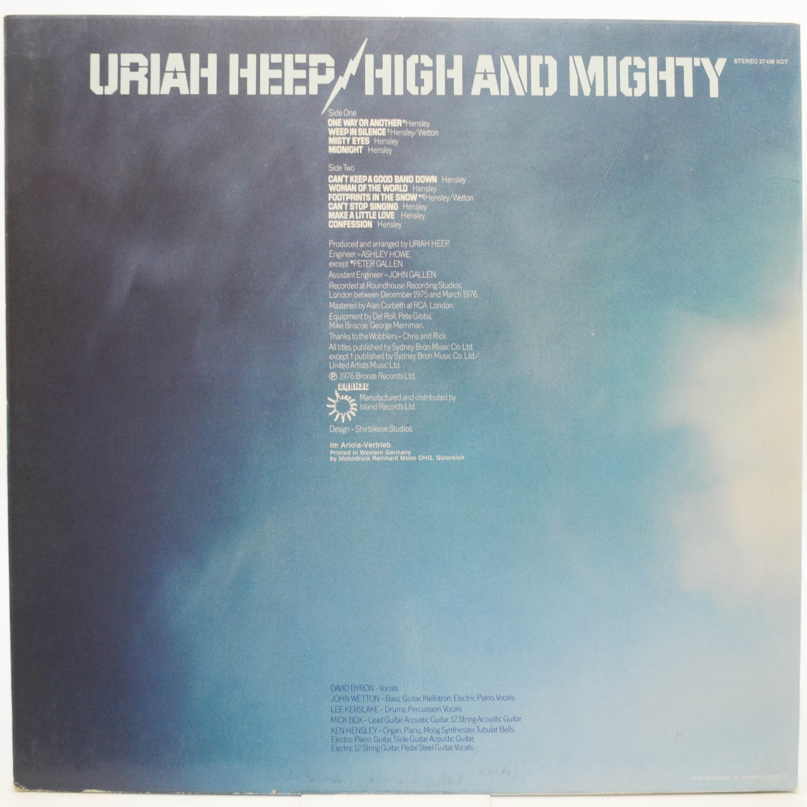 Uriah Heep — High And Mighty, 1976