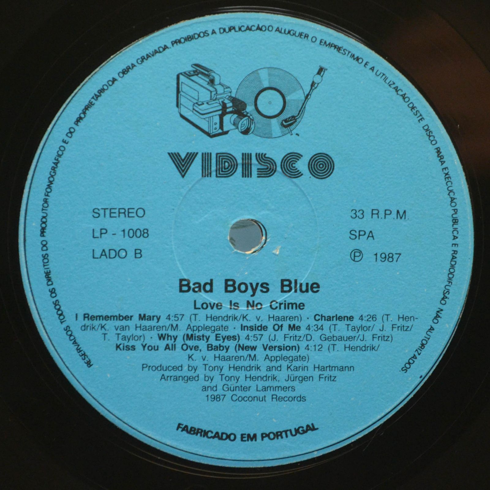 Bad Boys Blue — Love Is No Crime, 1987