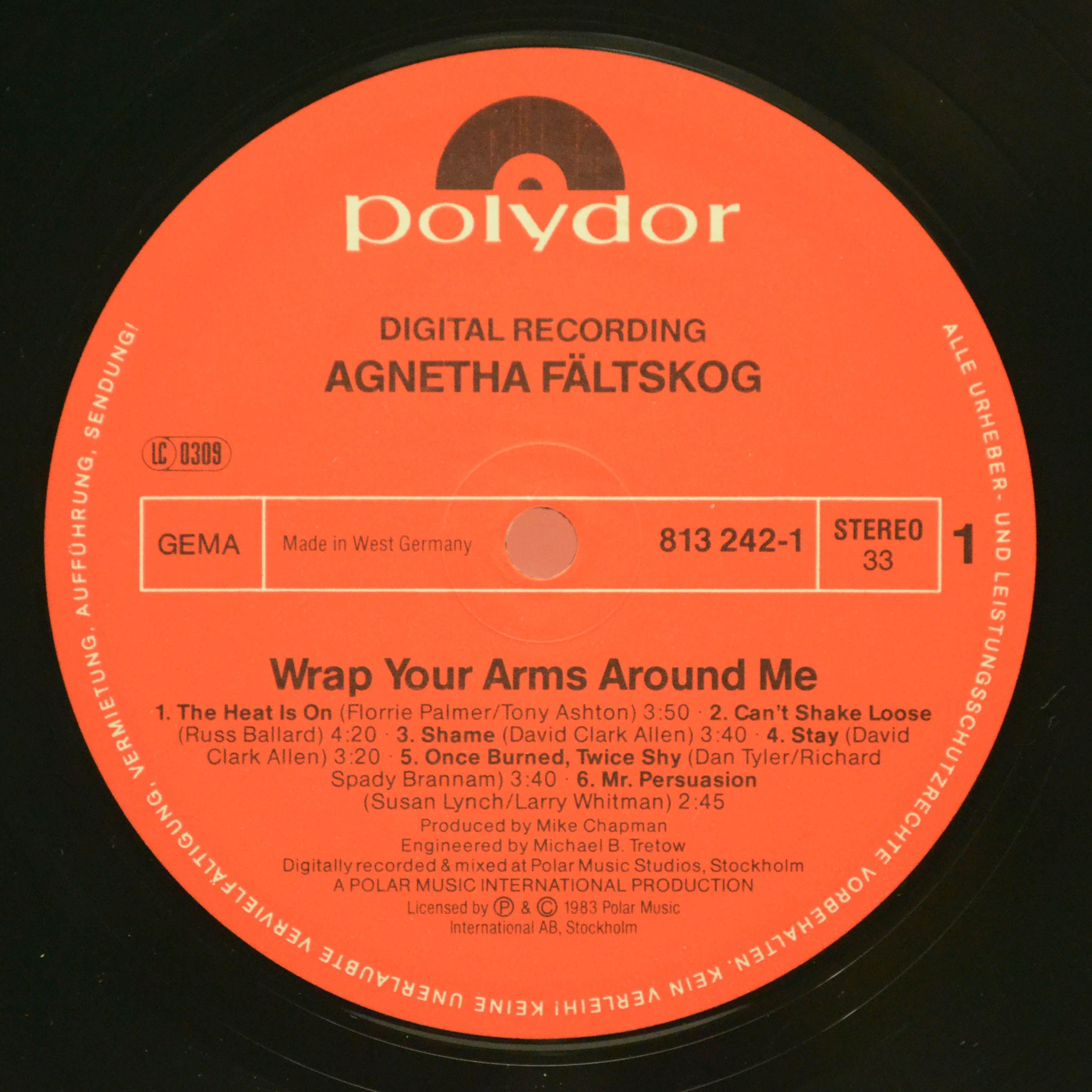 Agnetha Fältskog — Wrap Your Arms Around Me, 1983