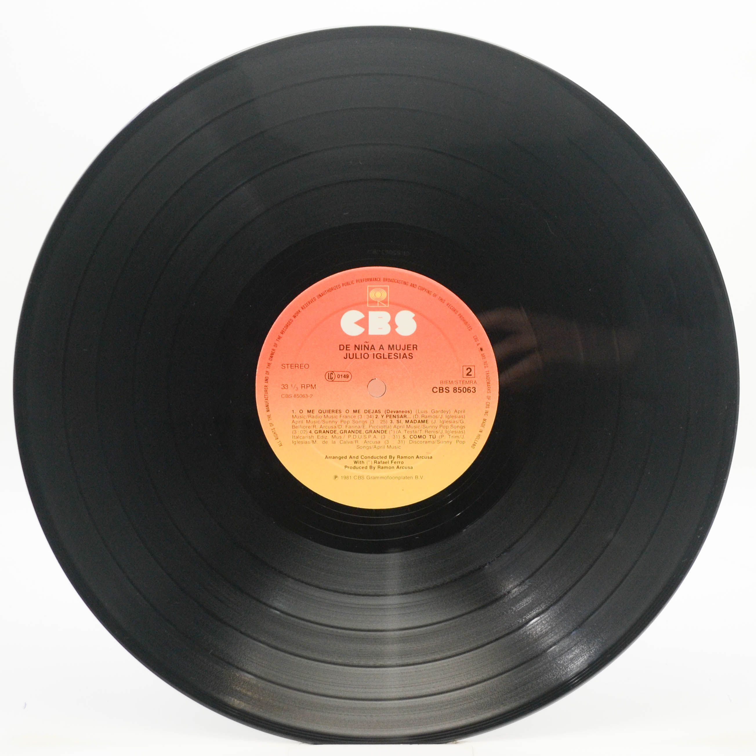 Julio Iglesias — De Niña A Mujer, 1981