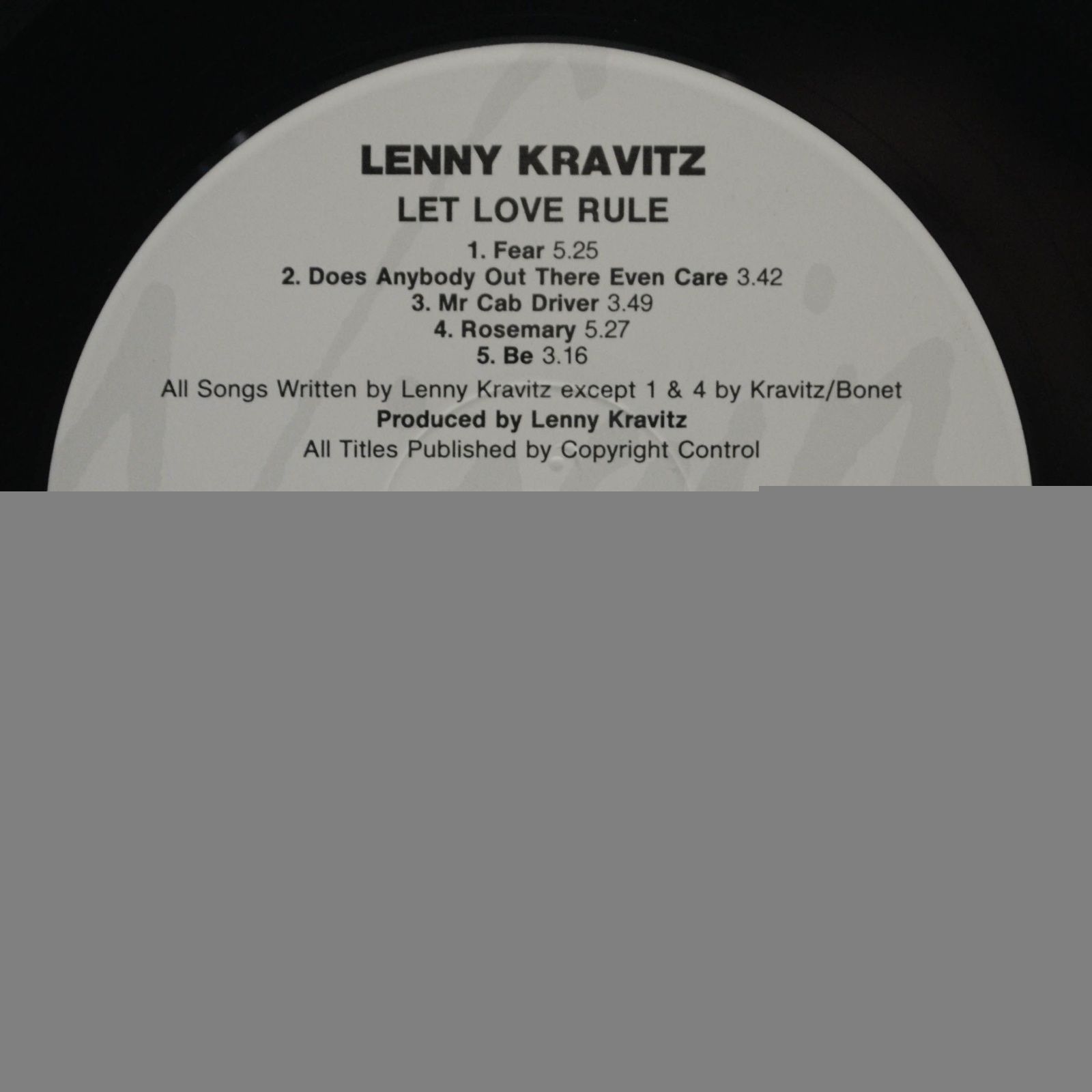 Lenny Kravitz — Let Love Rule, 1989