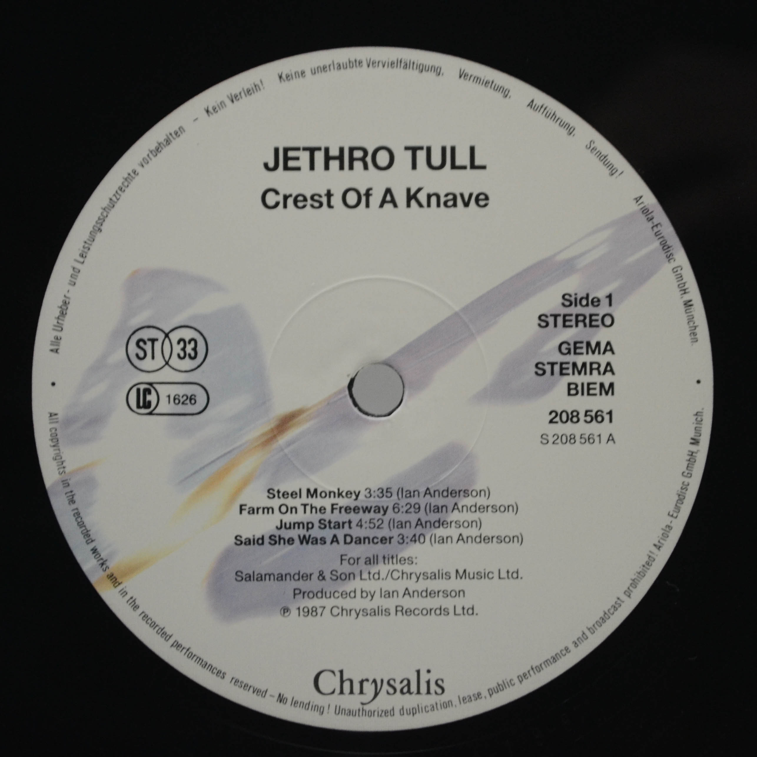 Jethro Tull — Crest Of A Knave, 1987
