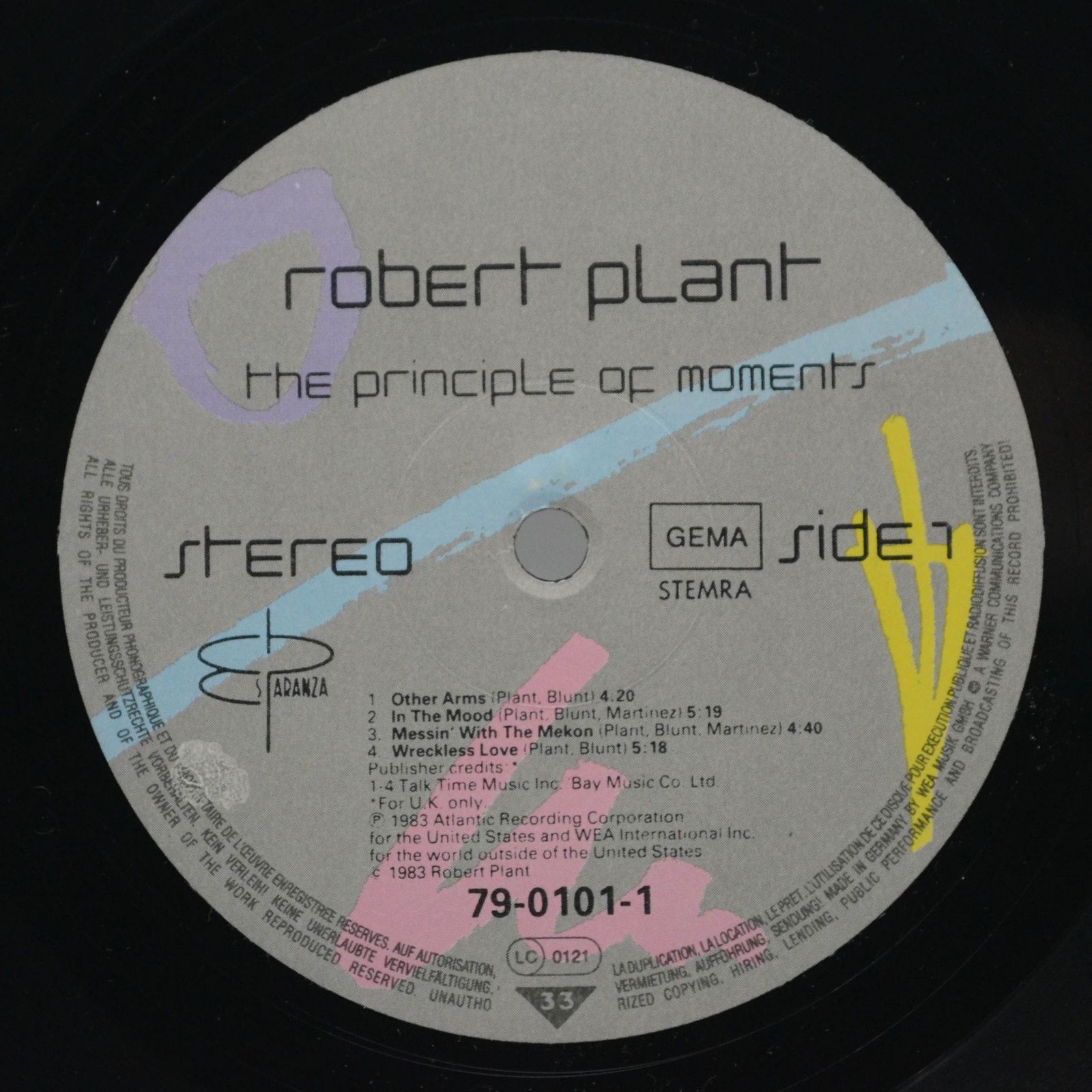 Robert Plant — The Principle Of Moments, 1983