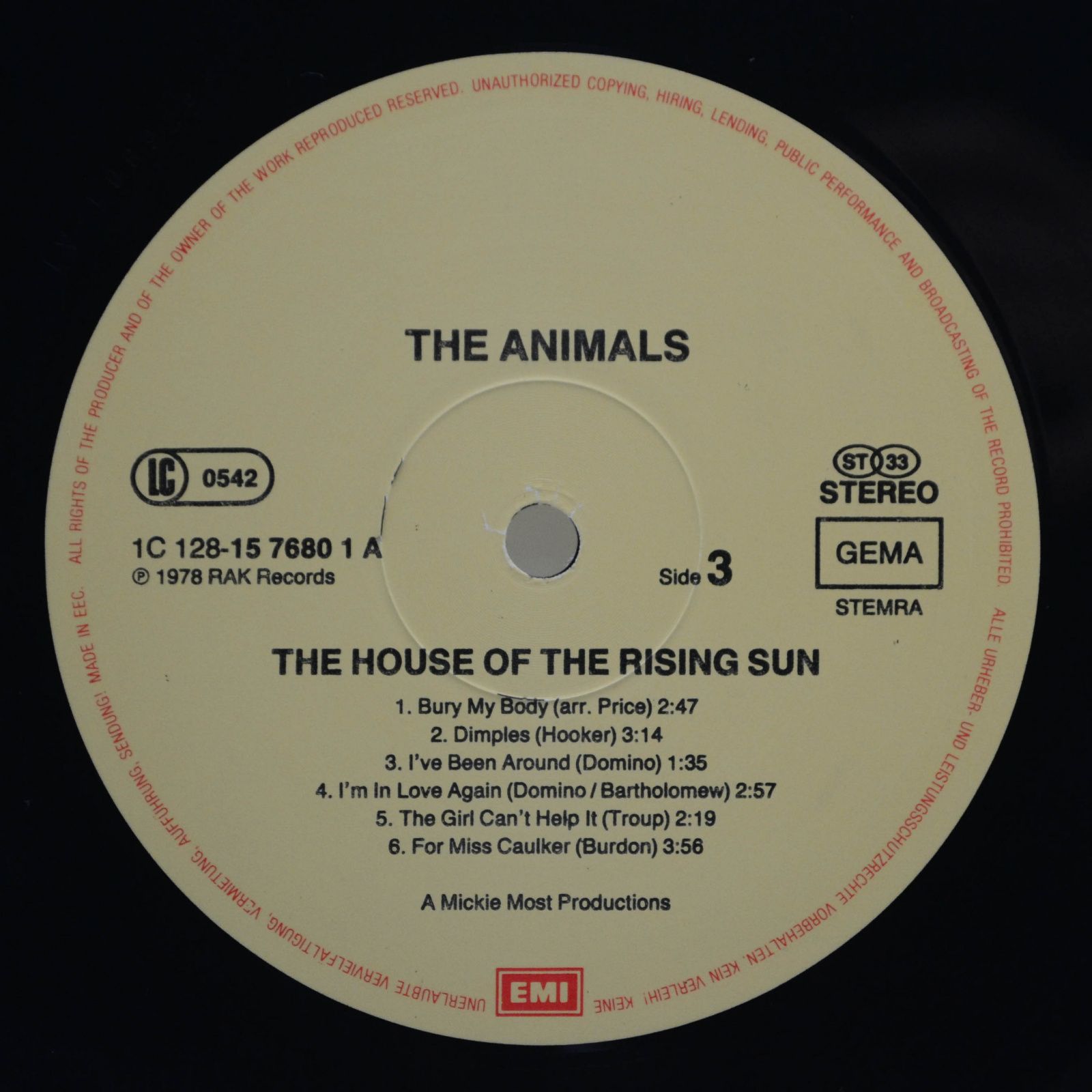 Animals — The House Of The Rising Sun (2LP), 1978