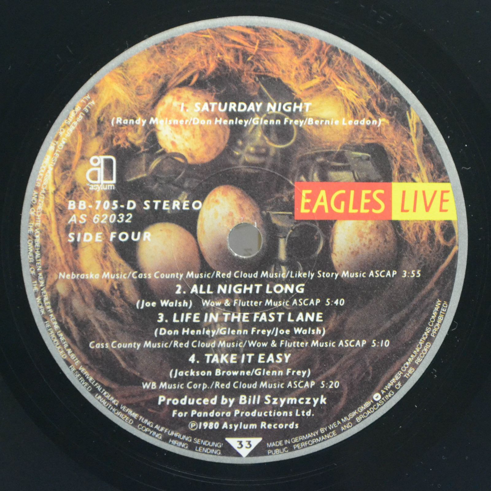 Eagles — Eagles Live (2LP), 1980