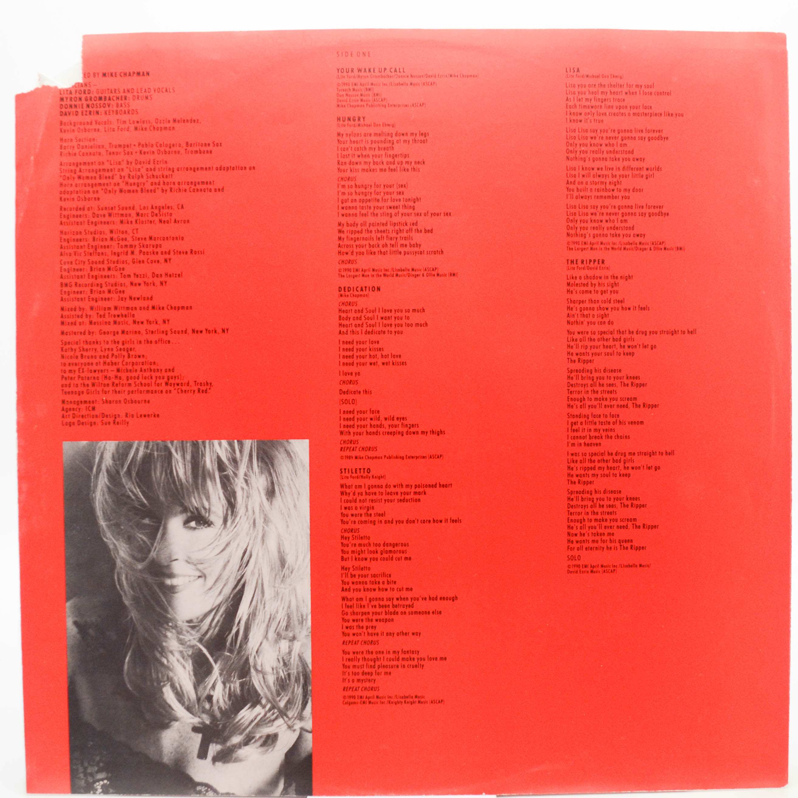 Lita Ford — Stiletto, 1990