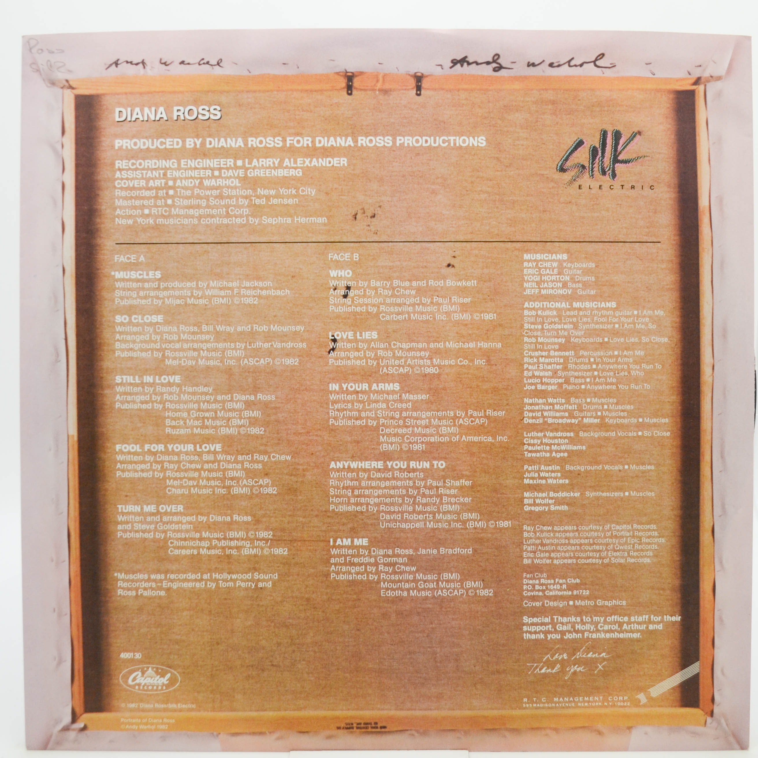 Diana Ross — Silk Electric, 1982