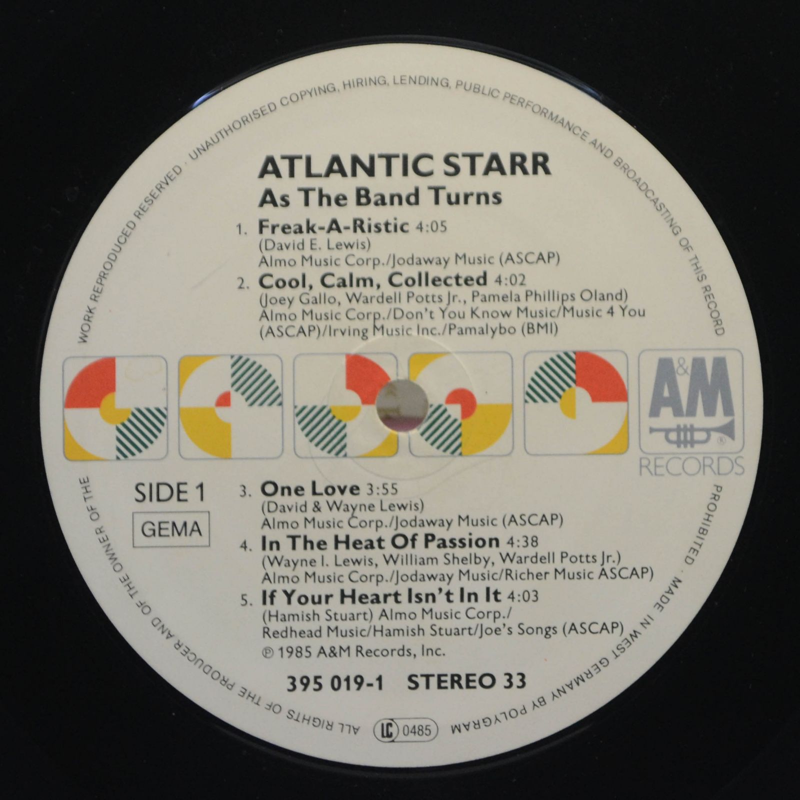 Atlantic Starr — As The Band Turns, 1985