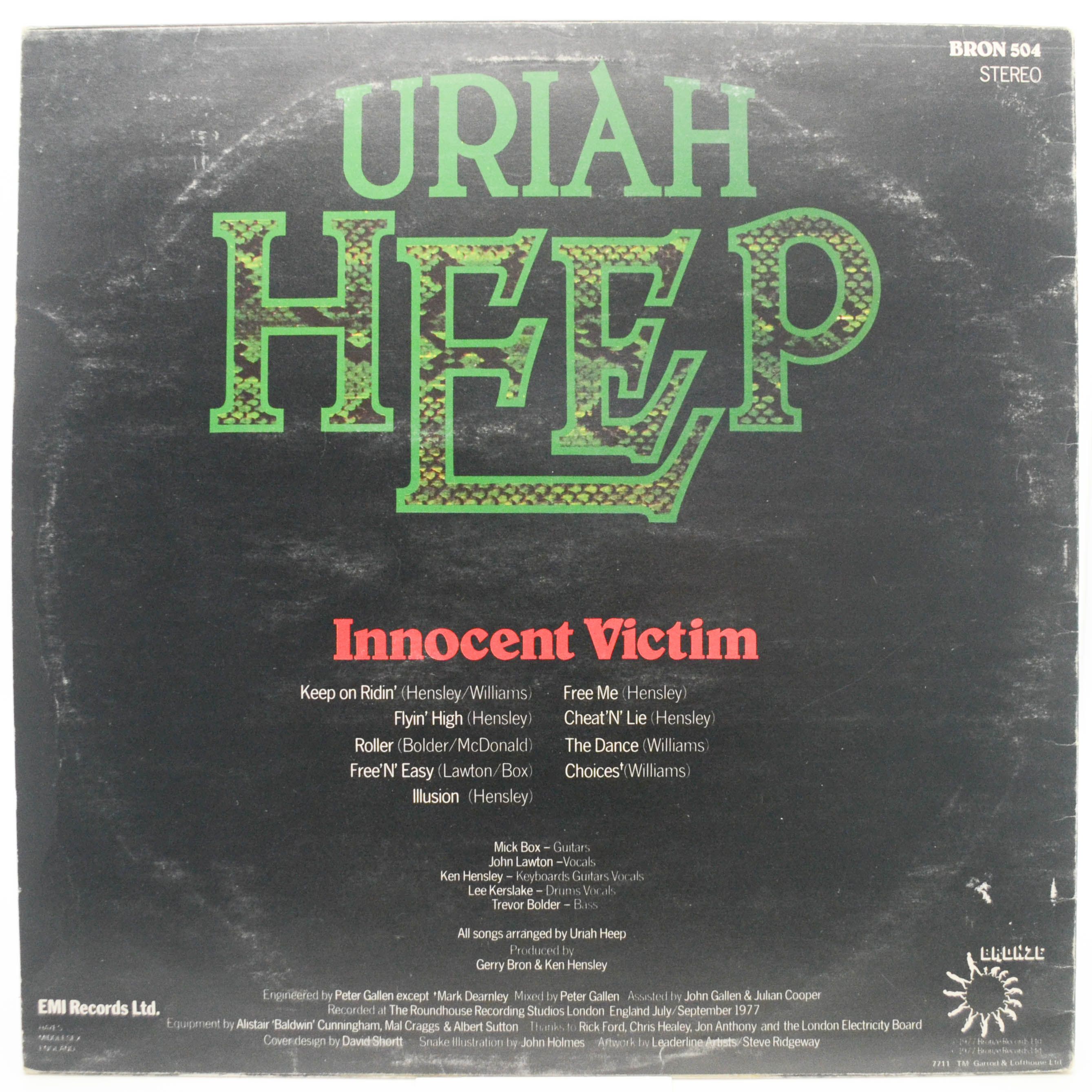 Uriah Heep — Innocent Victim (1-st, UK), 1977