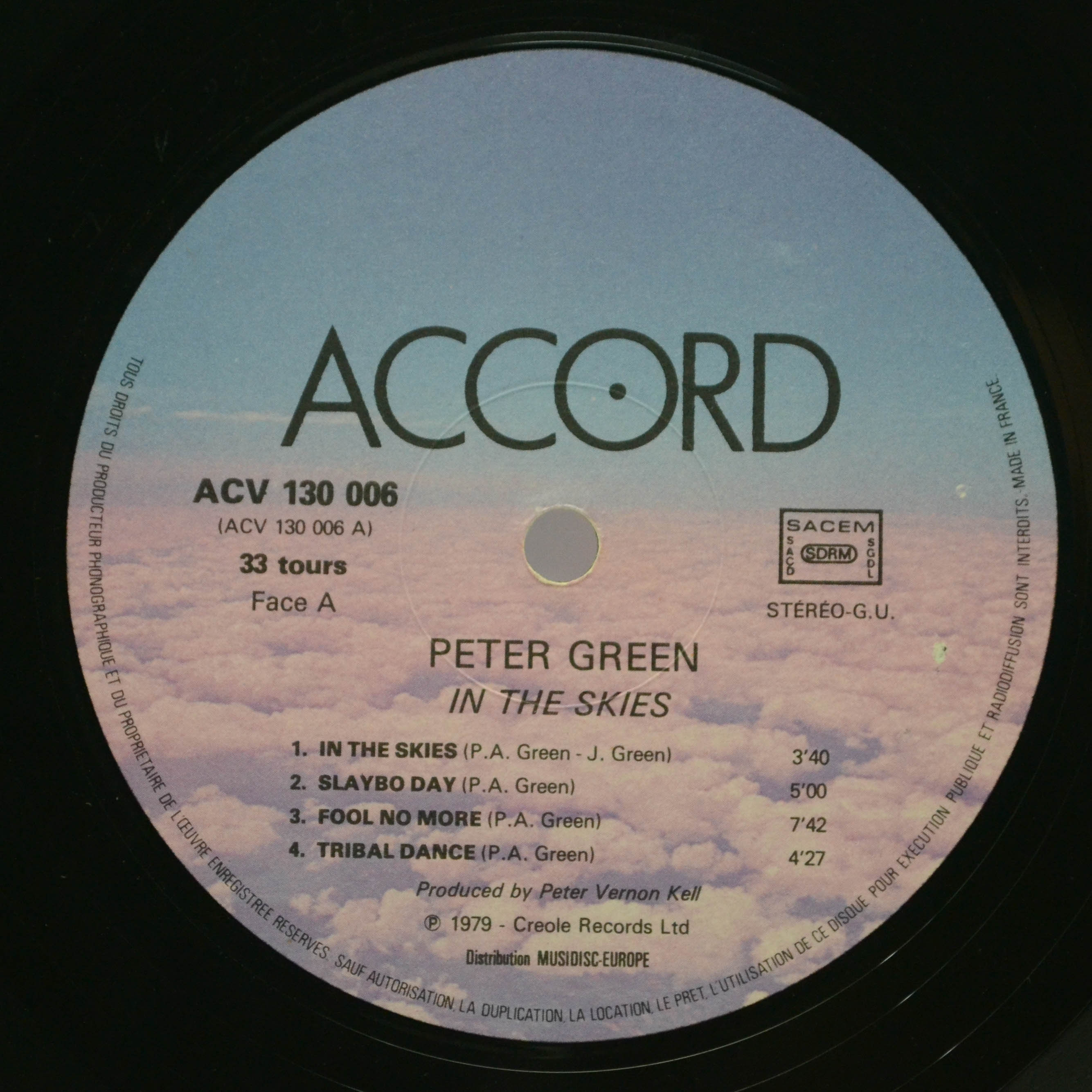 Peter Green — In The Skies, 1979
