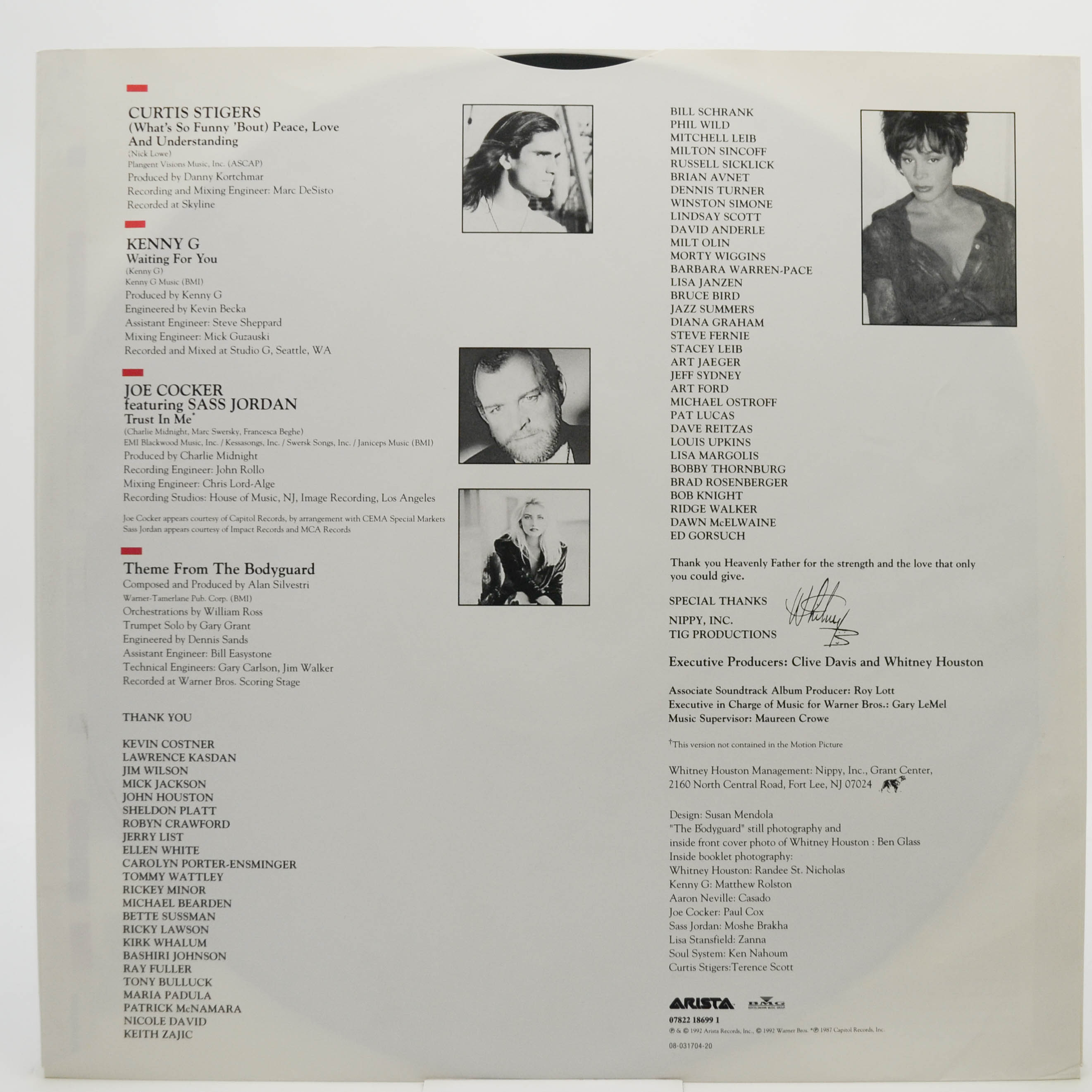 Various — The Bodyguard (Original Soundtrack Album), 1992