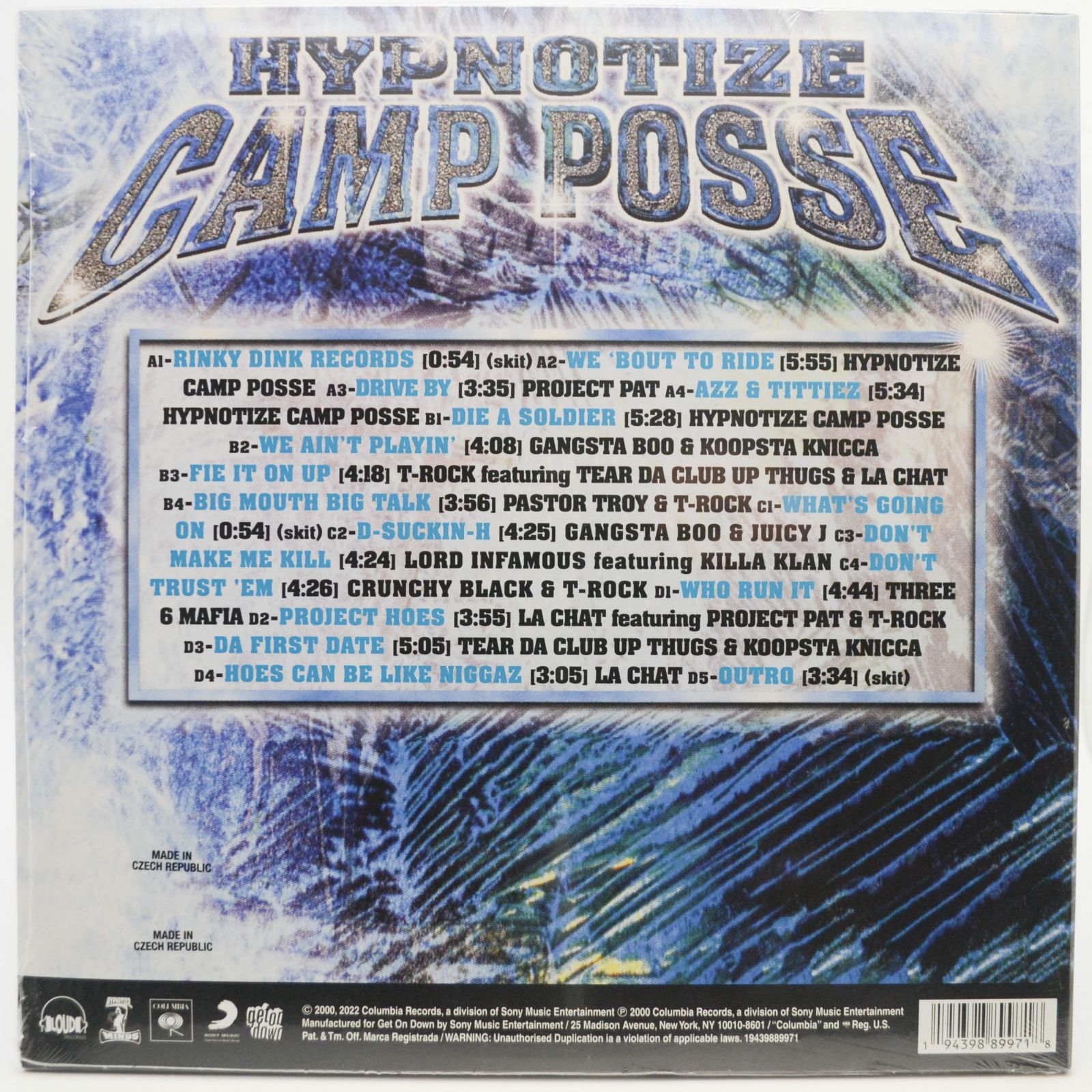 Three 6 Mafia — Hypnotize Camp Posse (2LP, USA), 2000