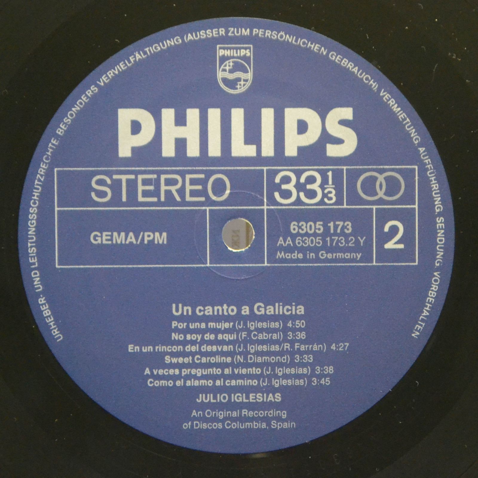 Julio Iglesias — Un Canto A Galicia, 1972