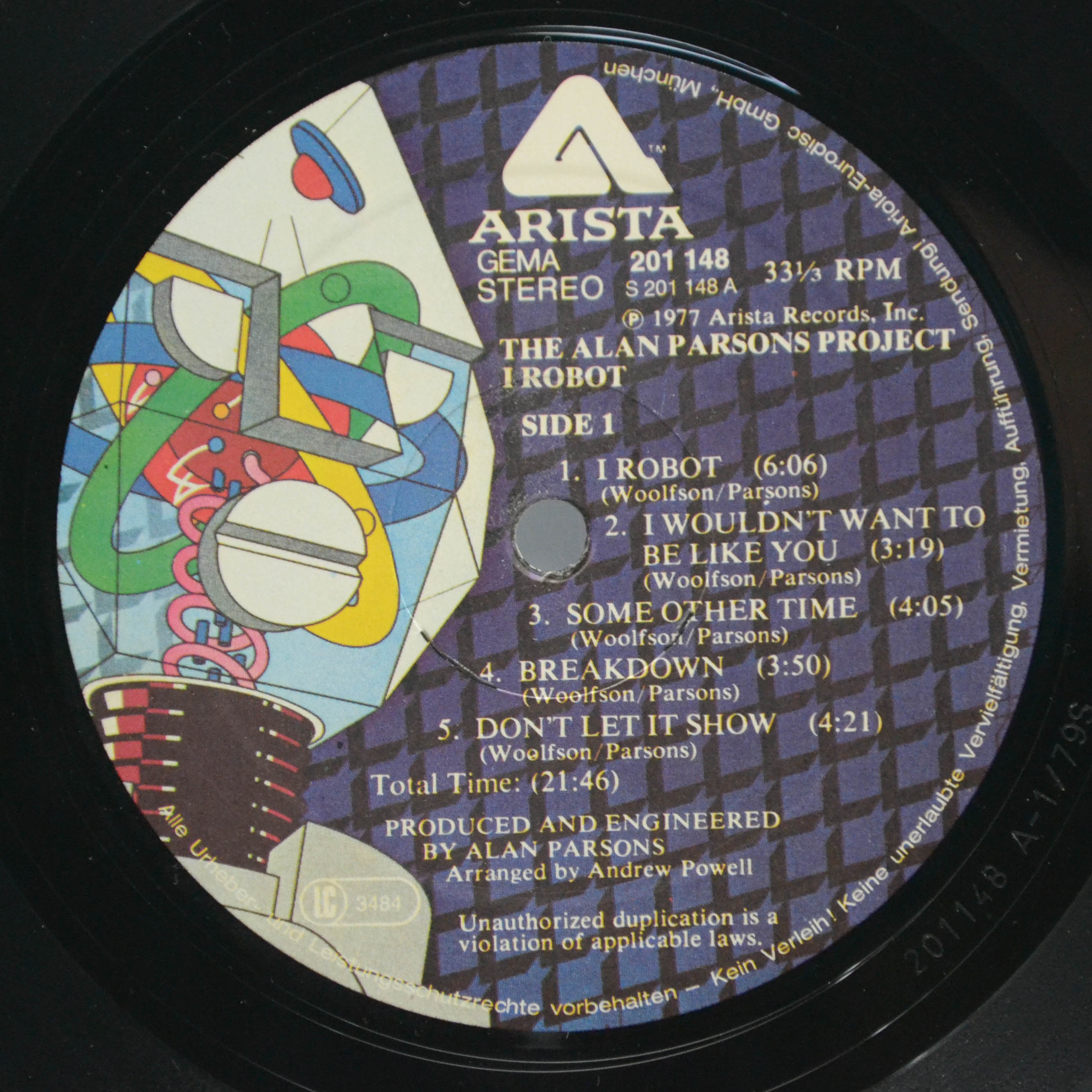 Alan Parsons Project — I Robot, 1979