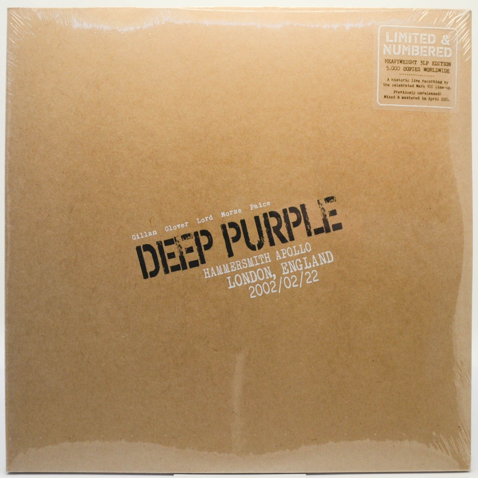 Deep Purple — Live In London 2002 (3LP), 2021
