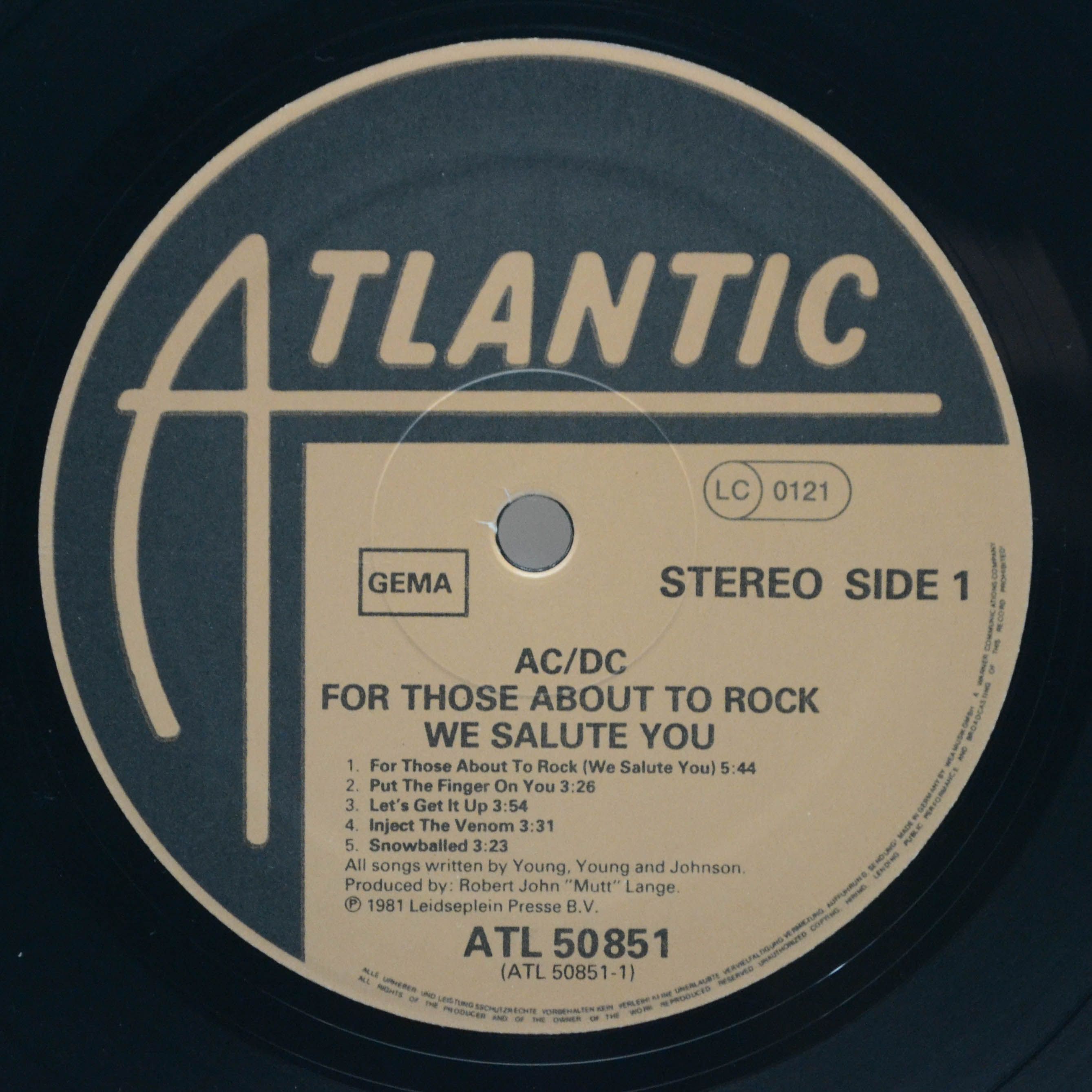 AC/DC — For Those About To Rock We Salute You, 1981