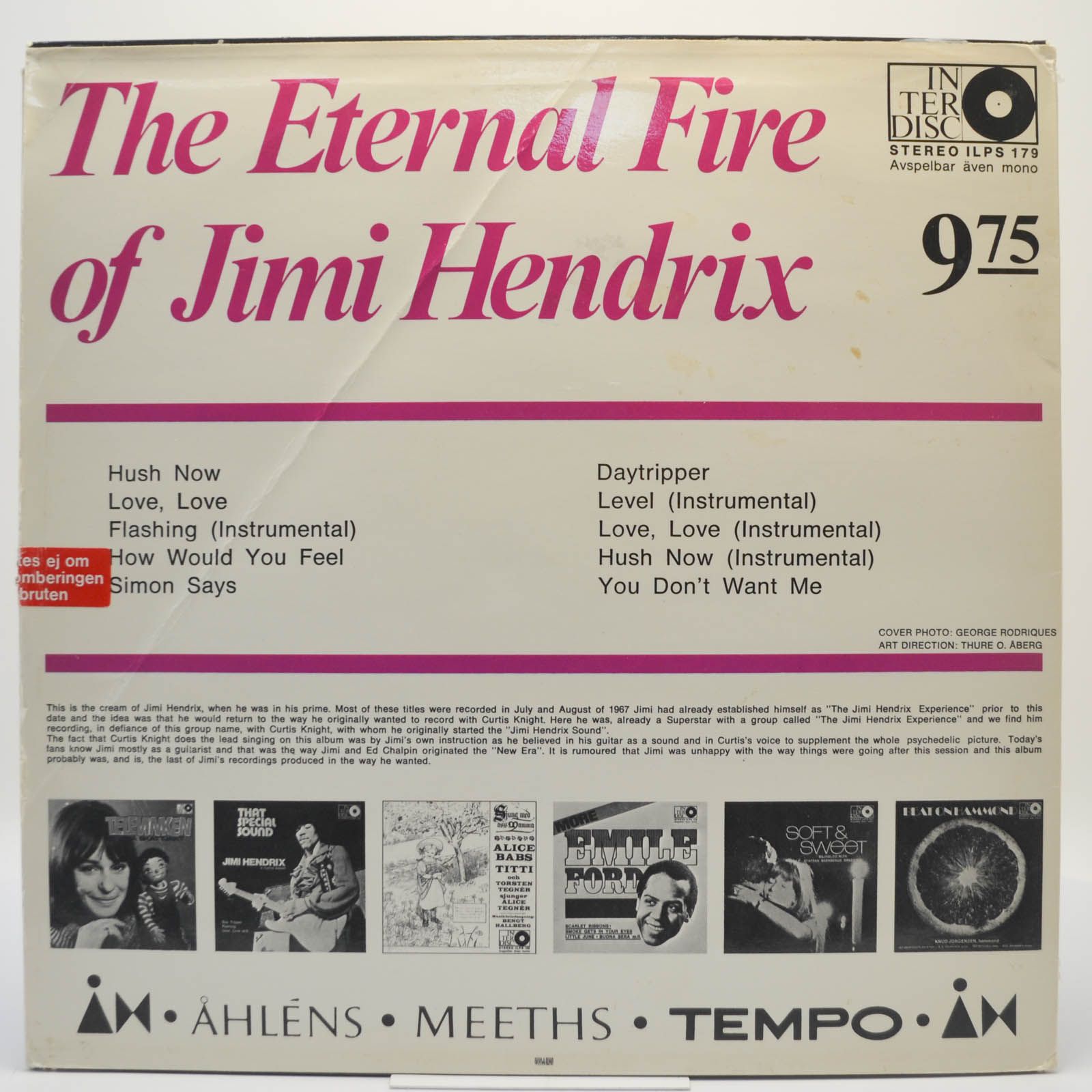 Jimi Hendrix With Curtis Knight — The Eternal Fire Of Jimi Hendrix, 1972